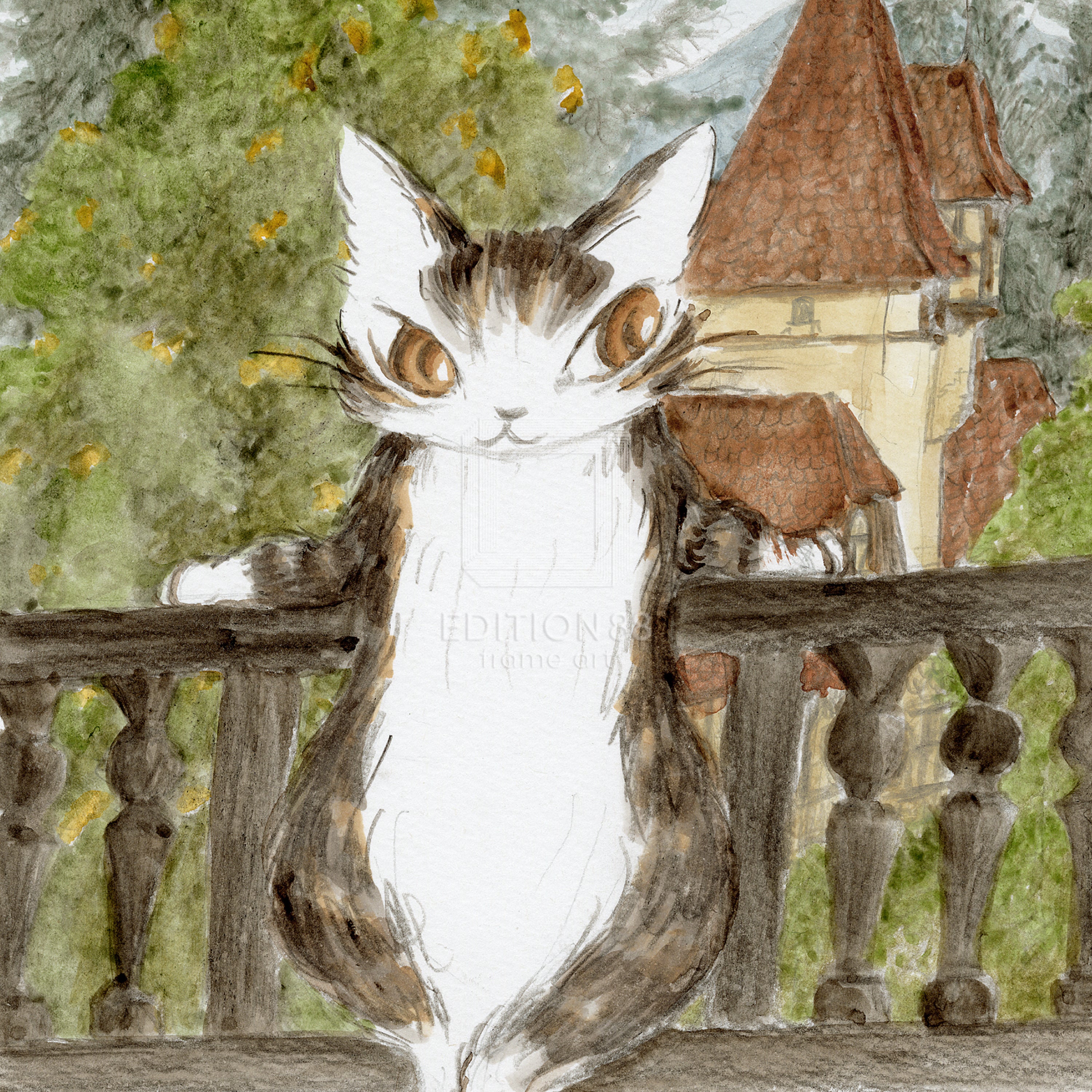 猫のダヤン 88グラフ「ルーマニアの森にはわちふぃーるどの風が吹く」/池田あきこ(直筆サイン入り/限定200枚)