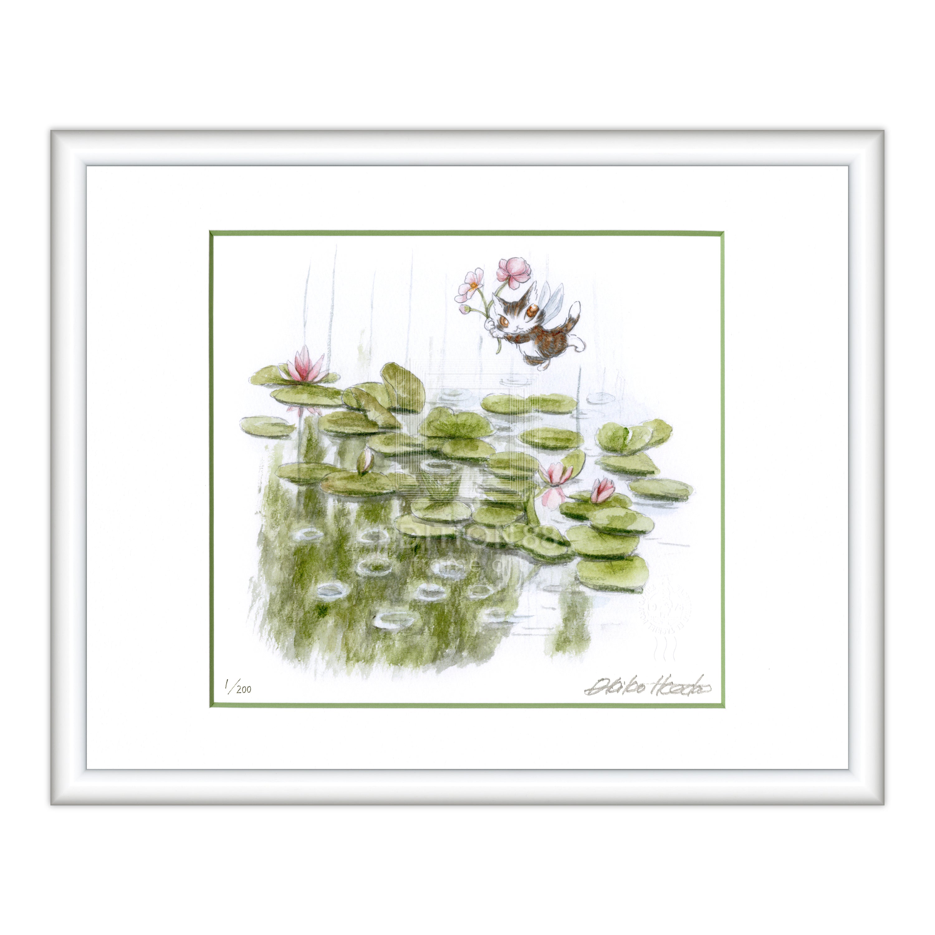 猫のダヤン 88グラフ「ジベルニー モネの庭」/池田あきこ(直筆サイン入り/限定200枚)