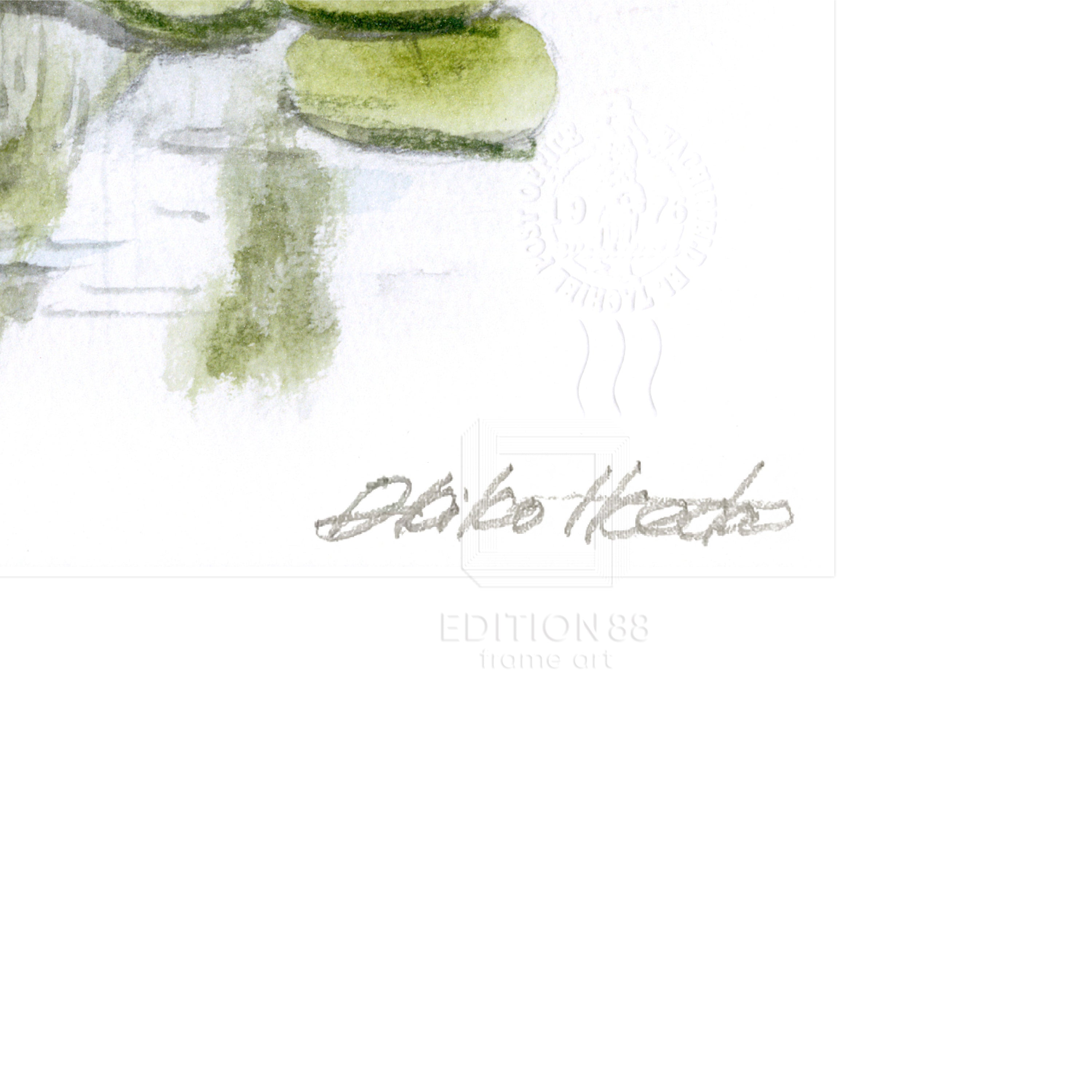 猫のダヤン 88グラフ「ジベルニー モネの庭」/池田あきこ(直筆サイン入り/限定200枚)