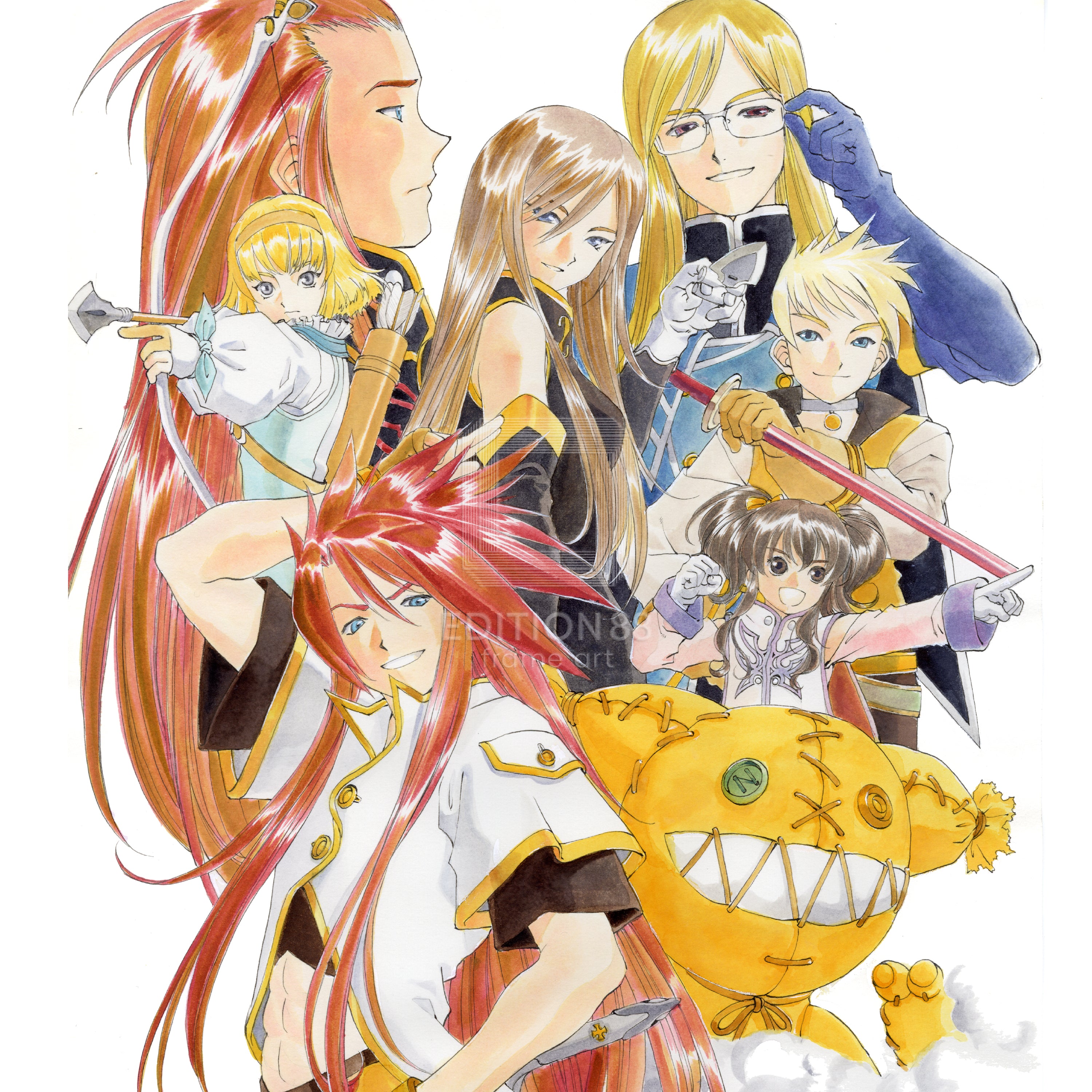 「テイルズ オブ ジ アビス」88グラフ1/藤島康介(箔押しサイン入り)