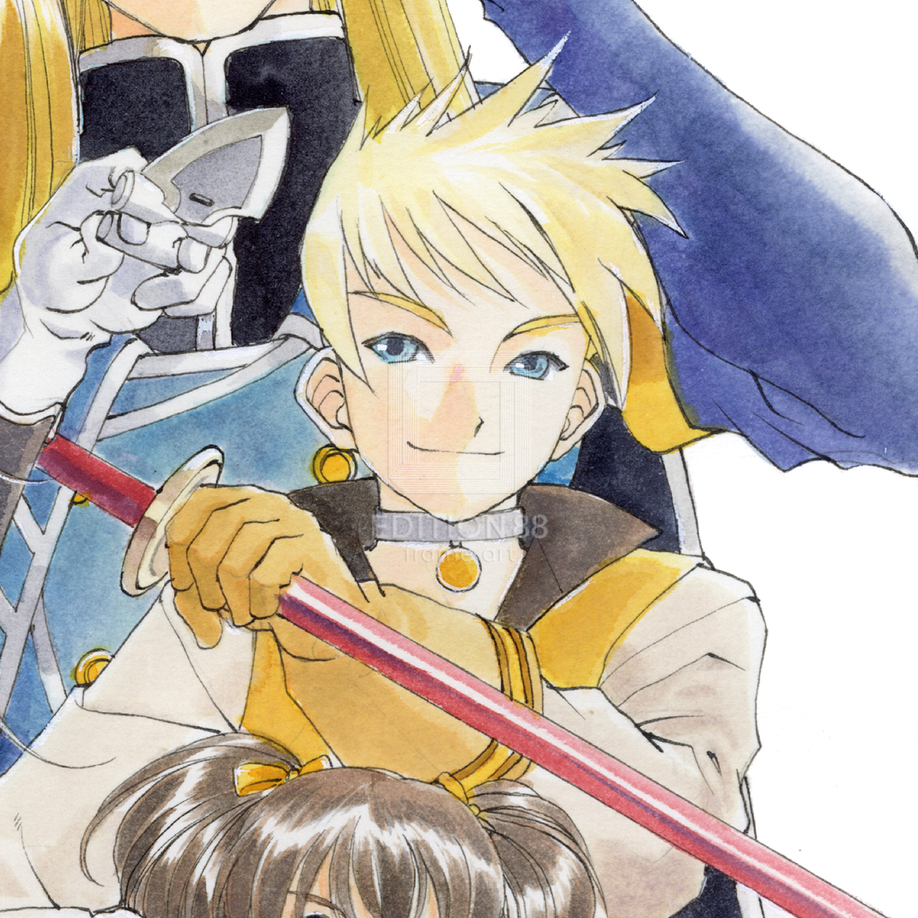 「テイルズ オブ ジ アビス」88グラフ1/藤島康介(箔押しサイン入り)