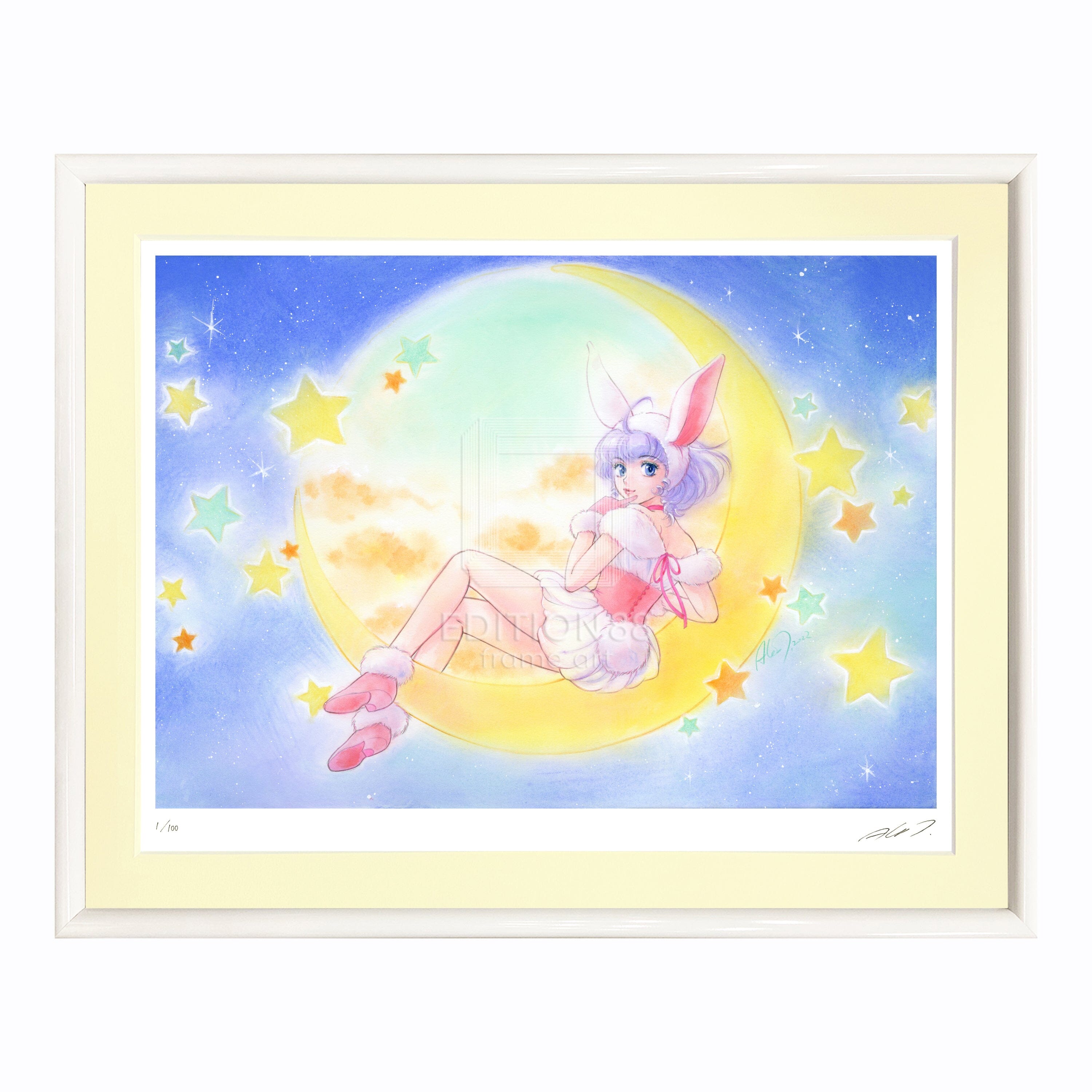 「魔法の天使 クリィミーマミ」88グラフ 月のしろうさぎ /高田明美(直筆サイン入り / 限定100枚) 88グラフ Edition88