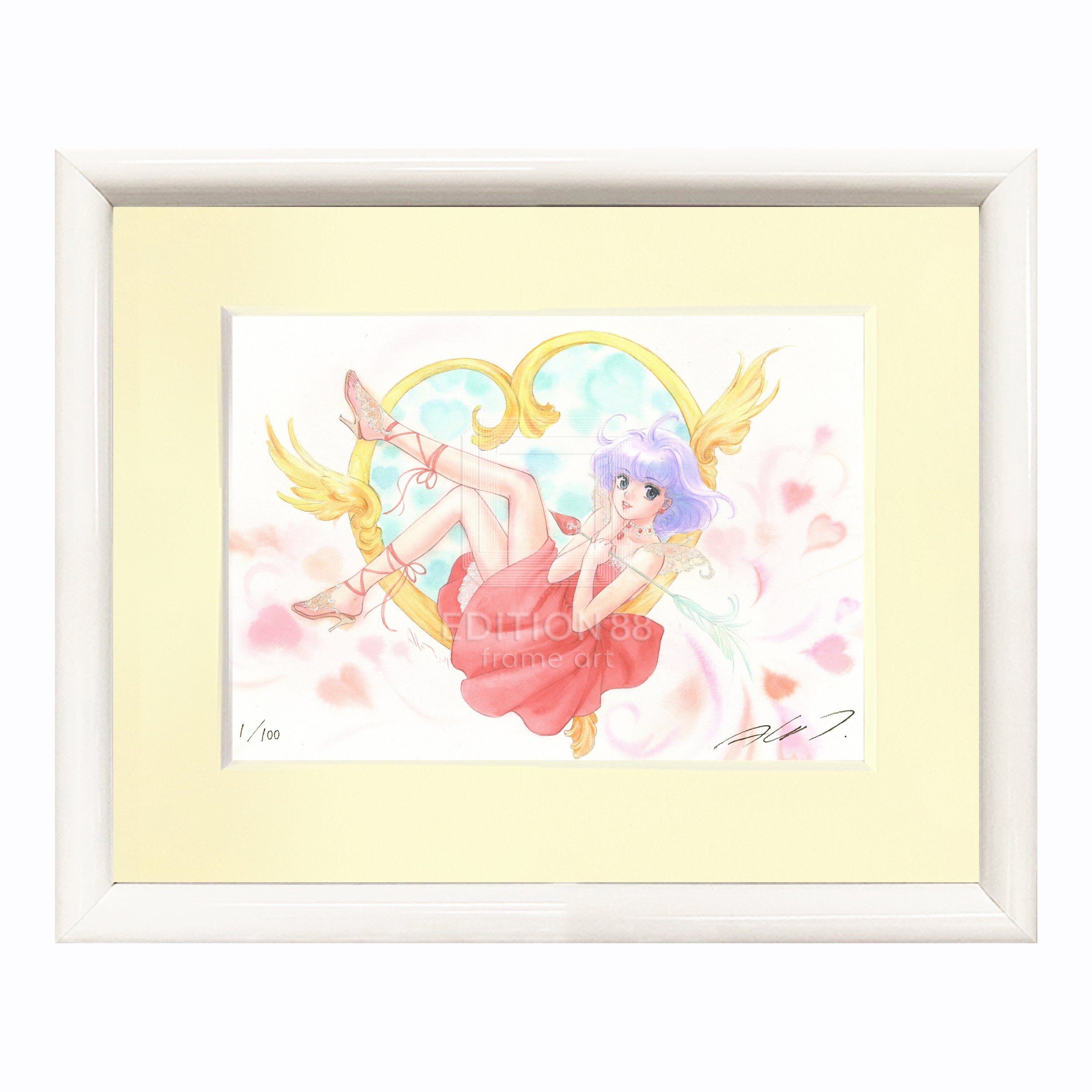 「魔法の天使 クリィミーマミ」 88グラフ ミニ ハートのユリ椅子 /高田明美(直筆サイン入り / 限定100枚) 88グラフ Edition88