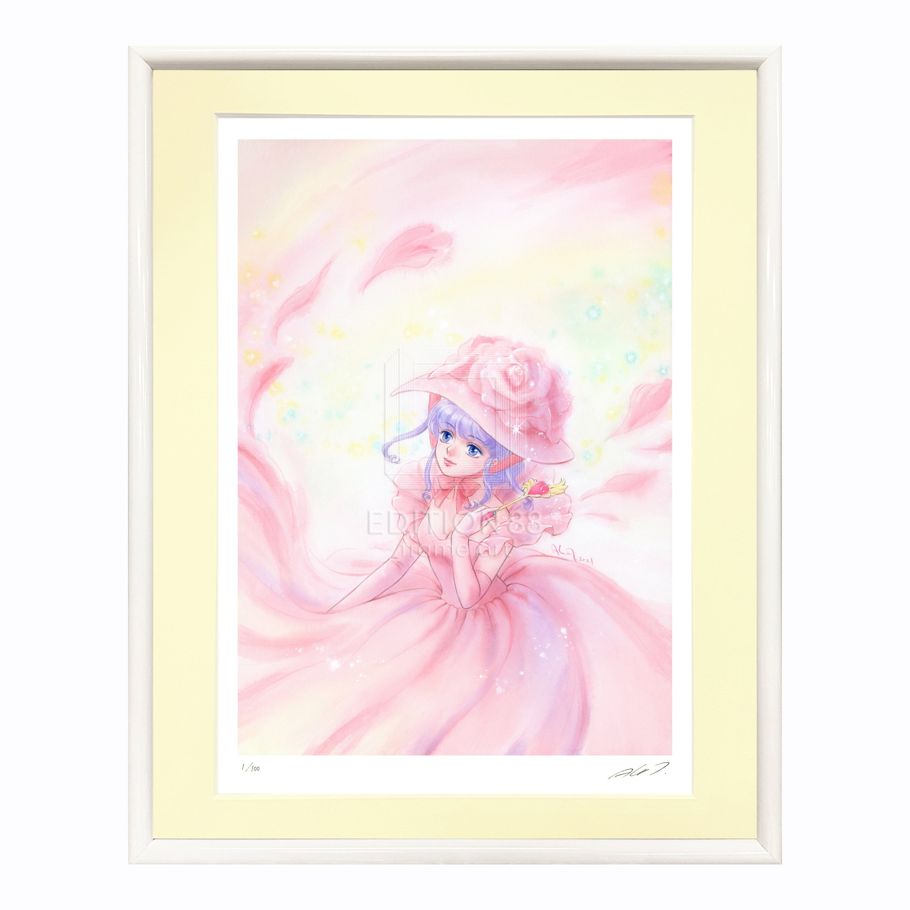 「魔法の天使 クリィミーマミ」 88グラフ 薔薇の願い /高田明美(直筆サイン入り / 限定100枚) 88グラフ Edition88