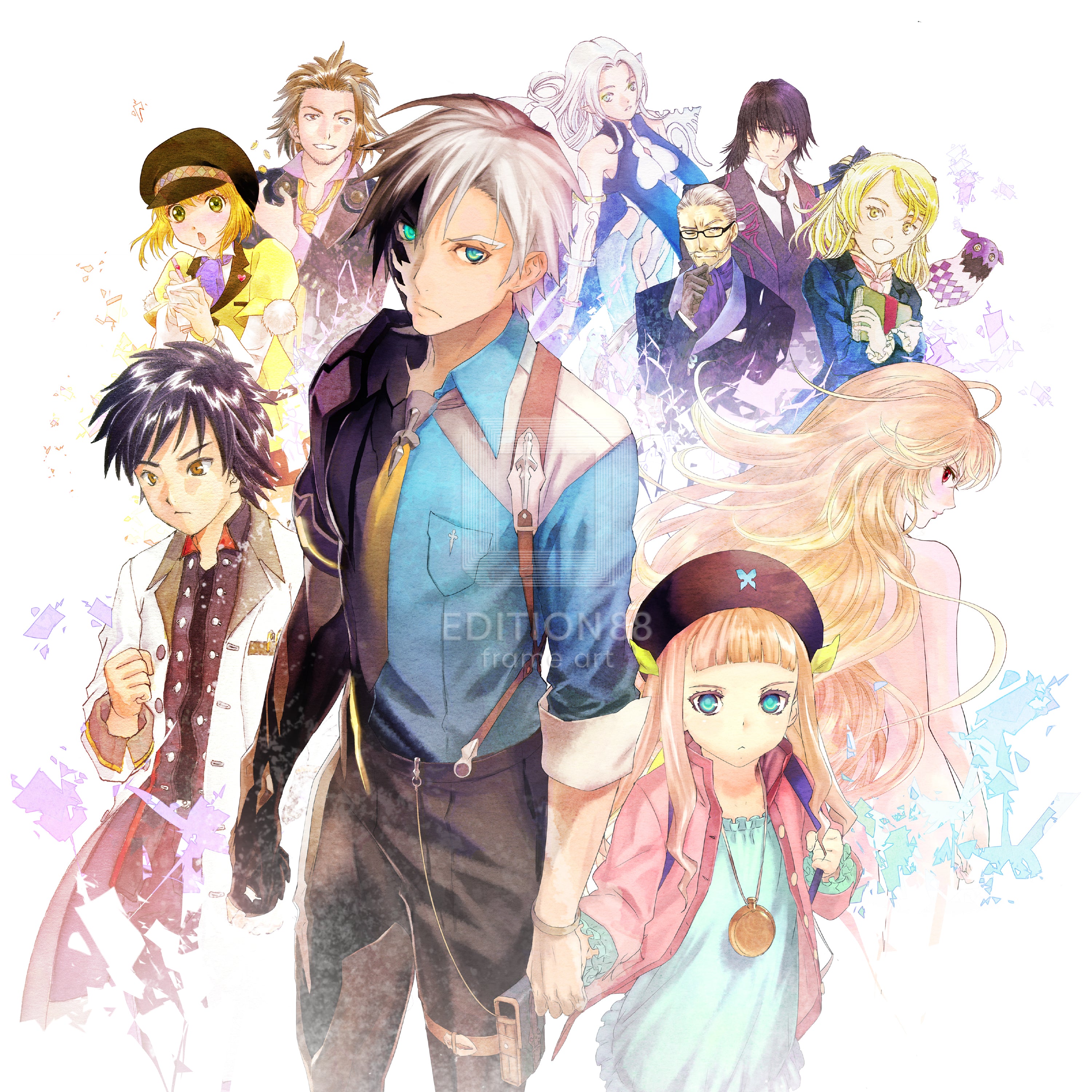 「テイルズ オブ エクシリア2」88グラフ/藤島康介・いのまたむつみ(箔押しサイン入り)