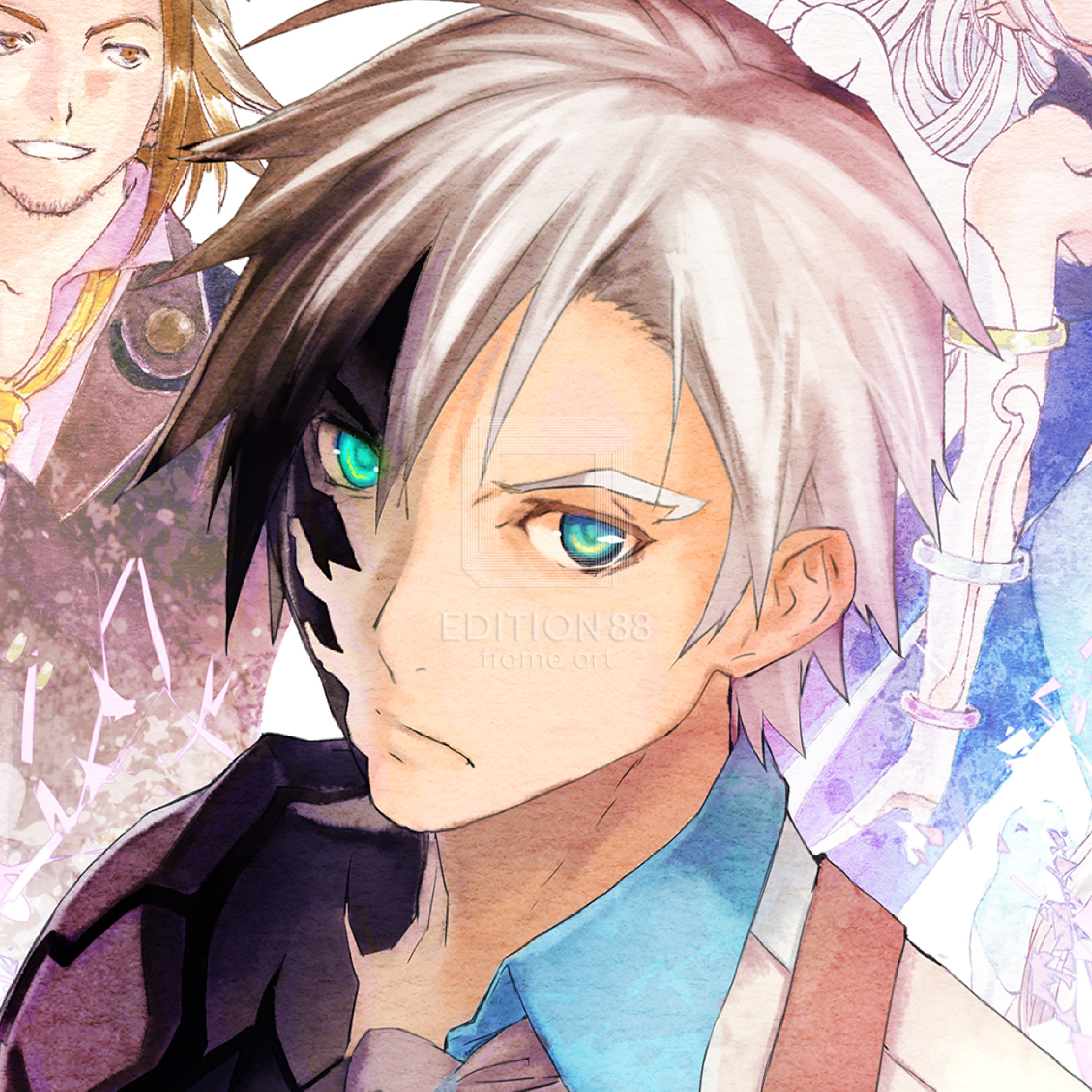 「テイルズ オブ エクシリア2」88グラフ/藤島康介・いのまたむつみ(箔押しサイン入り)