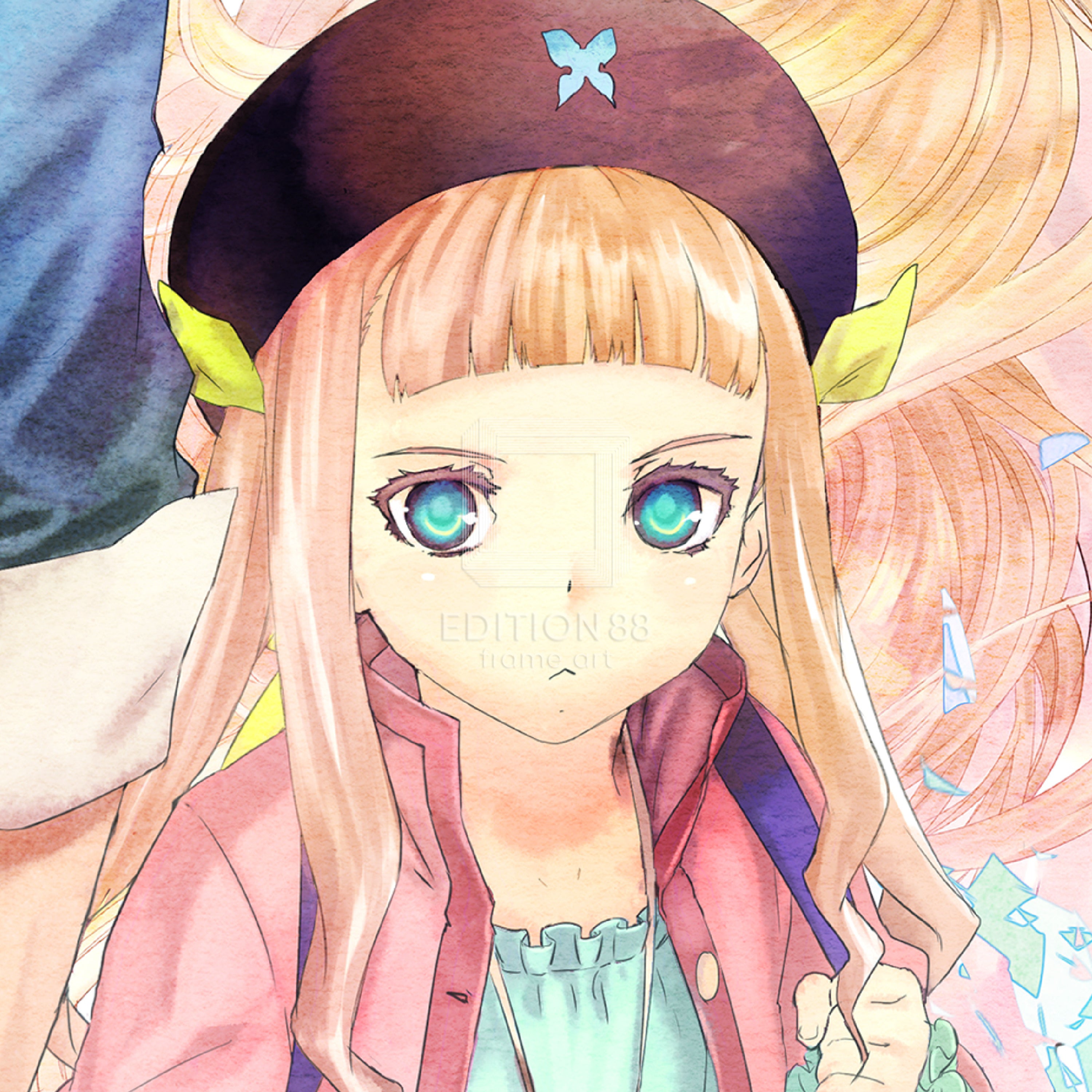 「テイルズ オブ エクシリア2」88グラフ/藤島康介・いのまたむつみ(箔押しサイン入り)