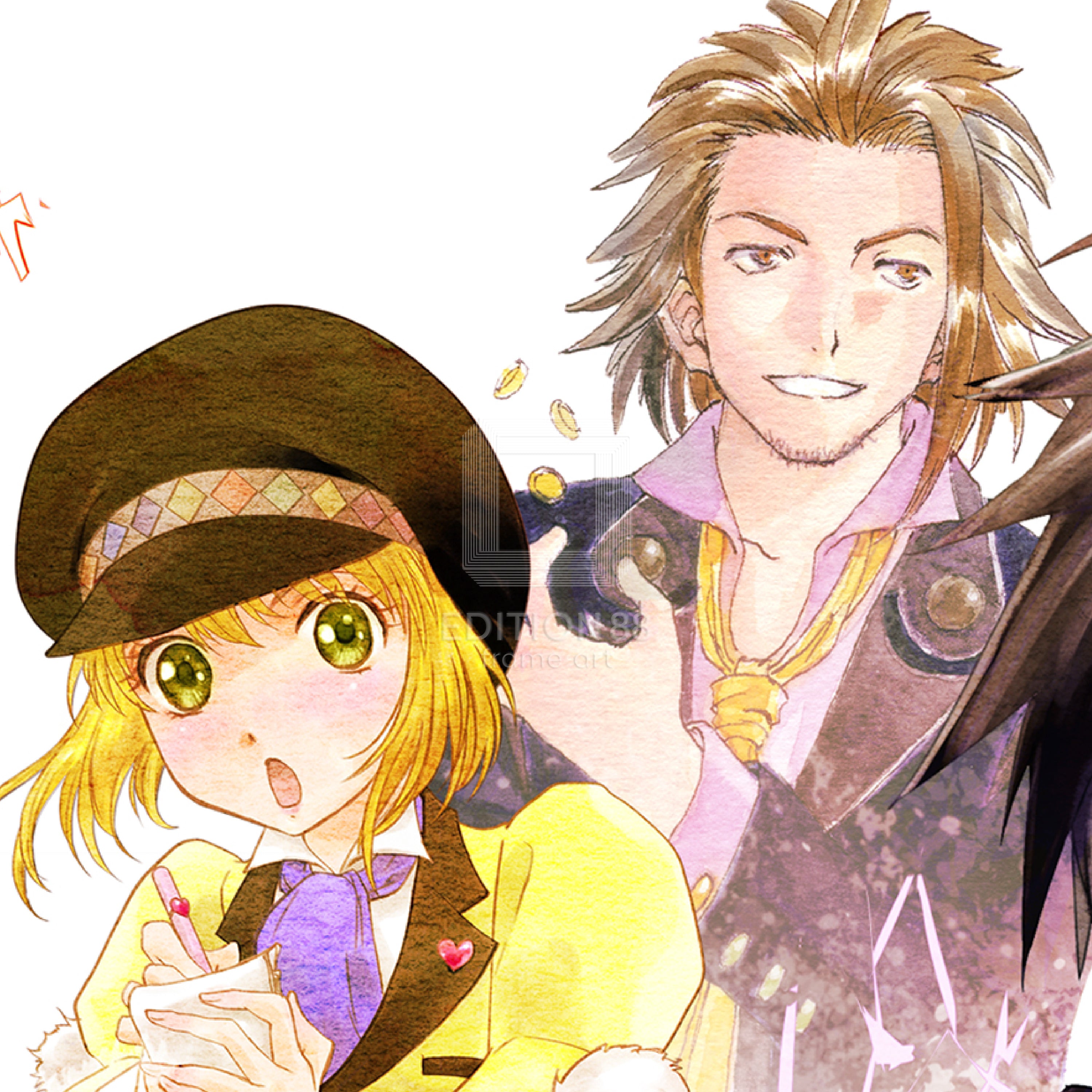 「テイルズ オブ エクシリア2」88グラフ/藤島康介・いのまたむつみ(箔押しサイン入り)