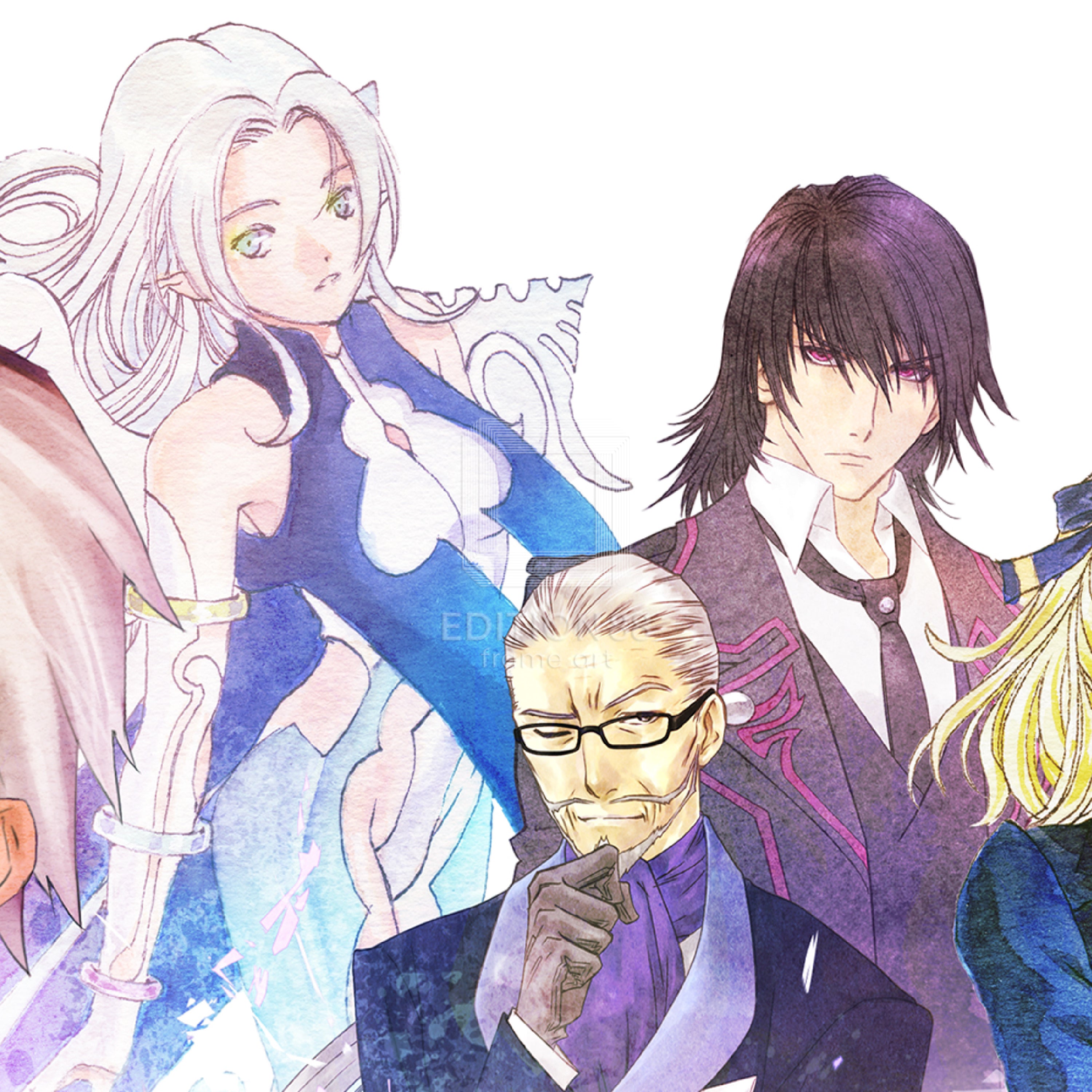 「テイルズ オブ エクシリア2」88グラフ/藤島康介・いのまたむつみ(箔押しサイン入り)