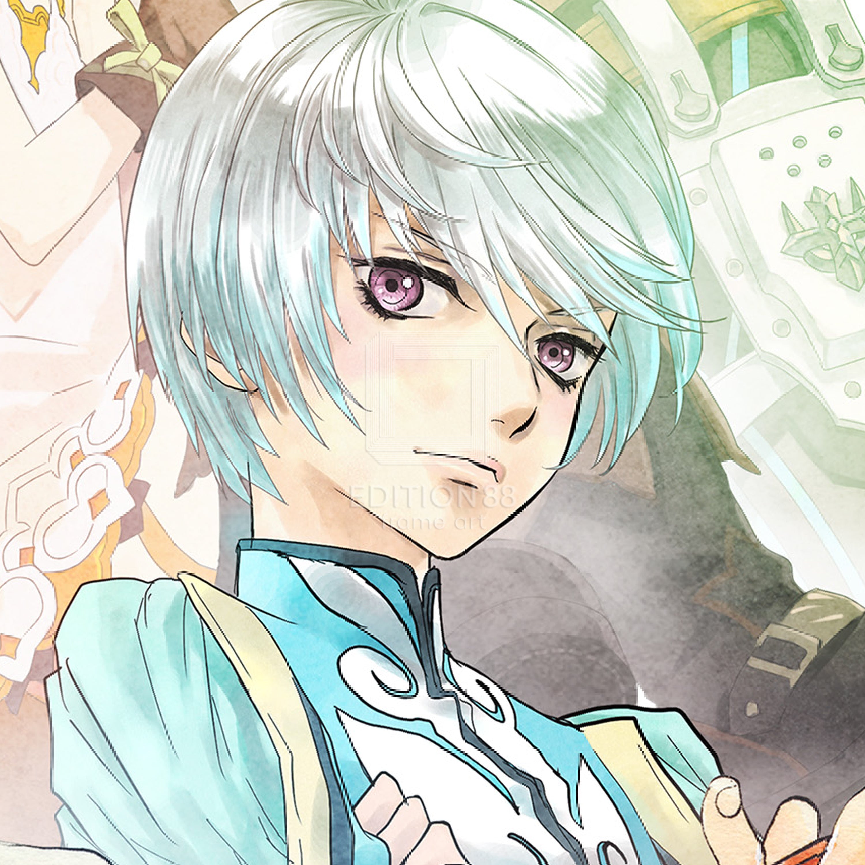 「テイルズ オブ ゼスティリア」88グラフ/藤島康介・いのまたむつみ(箔押しサイン入り)