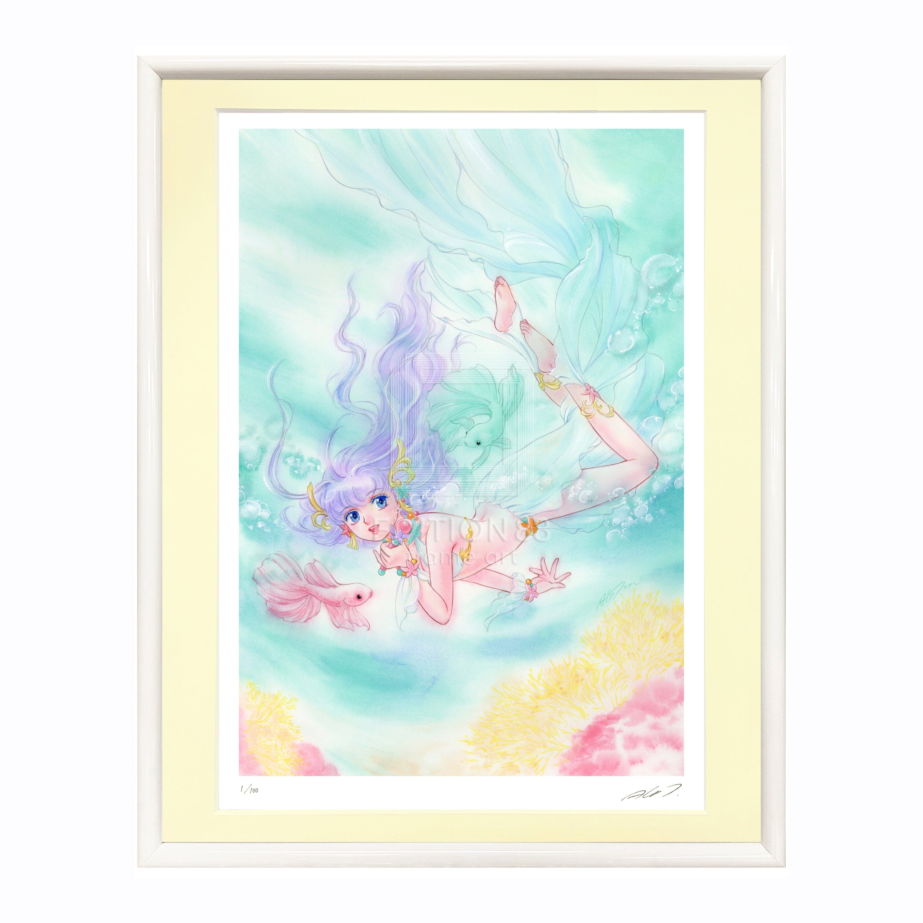 「魔法の天使 クリィミーマミ」88グラフ「Angelic Moment VII -Splash-」 /高田明美(直筆サイン入り / 限定100枚) 88グラフ Edition88