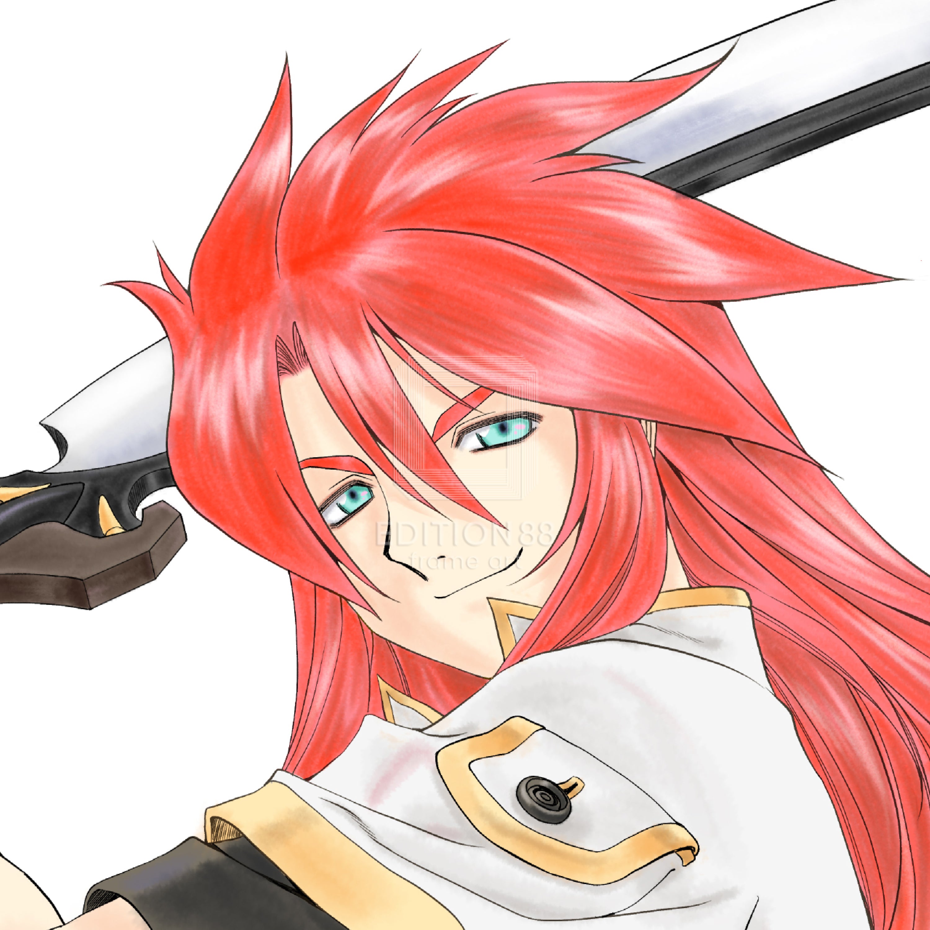 『テイルズ オブ』シリーズ 30周年記念 藤島康介先生描き下ろしイラスト 88グラフ/藤島康介(直筆サイン入り/限定100枚)