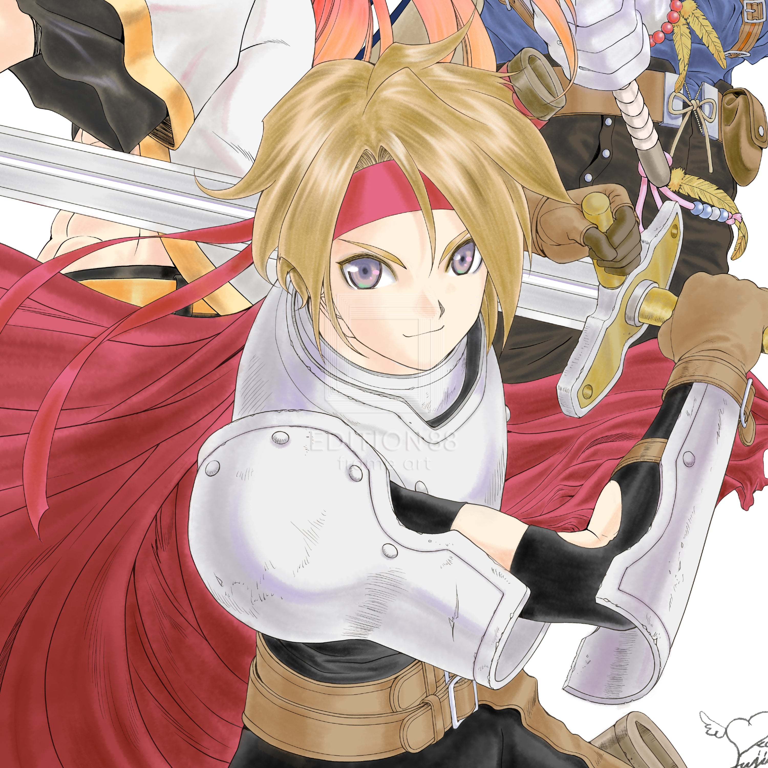 『テイルズ オブ』シリーズ 30周年記念 藤島康介先生描き下ろしイラスト 88グラフ/藤島康介(直筆サイン入り/限定100枚)