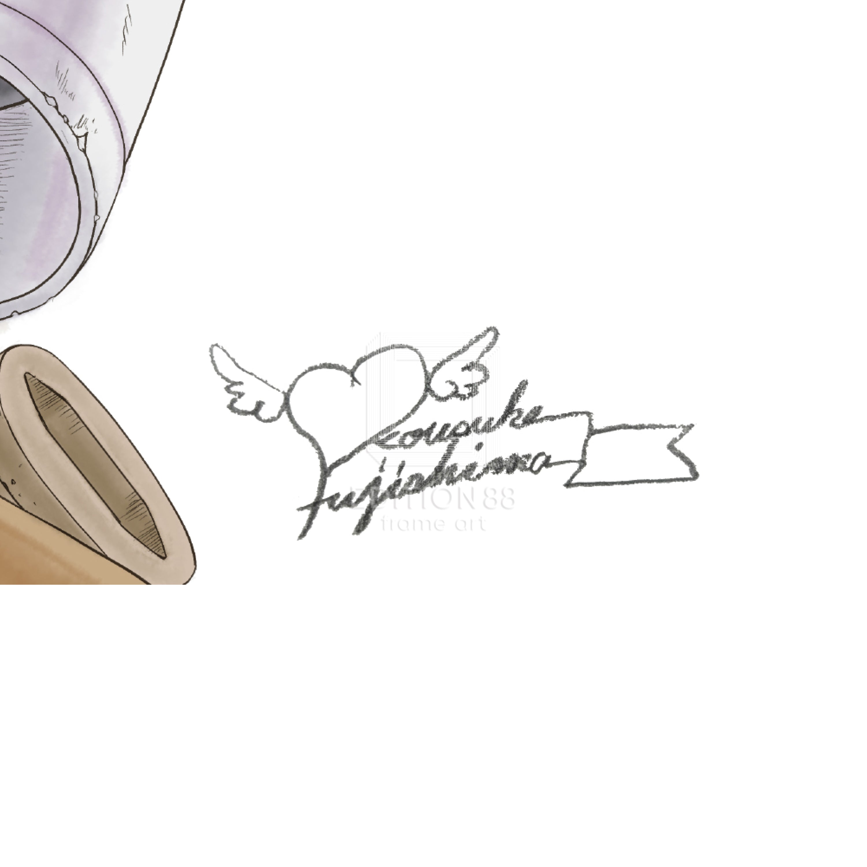 『テイルズ オブ』シリーズ 30周年記念 藤島康介先生描き下ろしイラスト 88グラフ/藤島康介(直筆サイン入り/限定100枚)