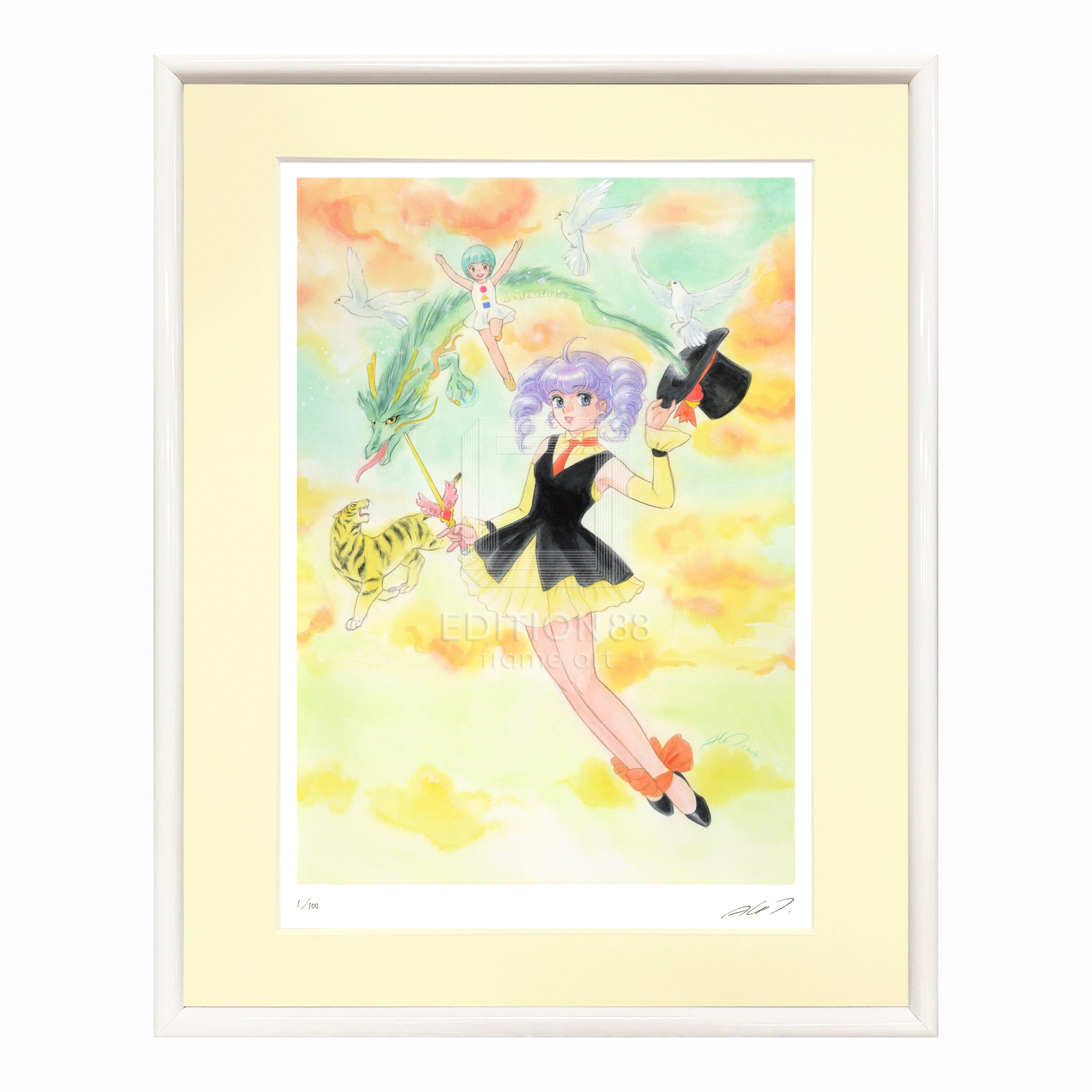 「魔法の天使クリィミーマミ」88グラフ Magic March/ 高田明美(直筆サイン入り / 限定100枚) 88グラフ Edition88