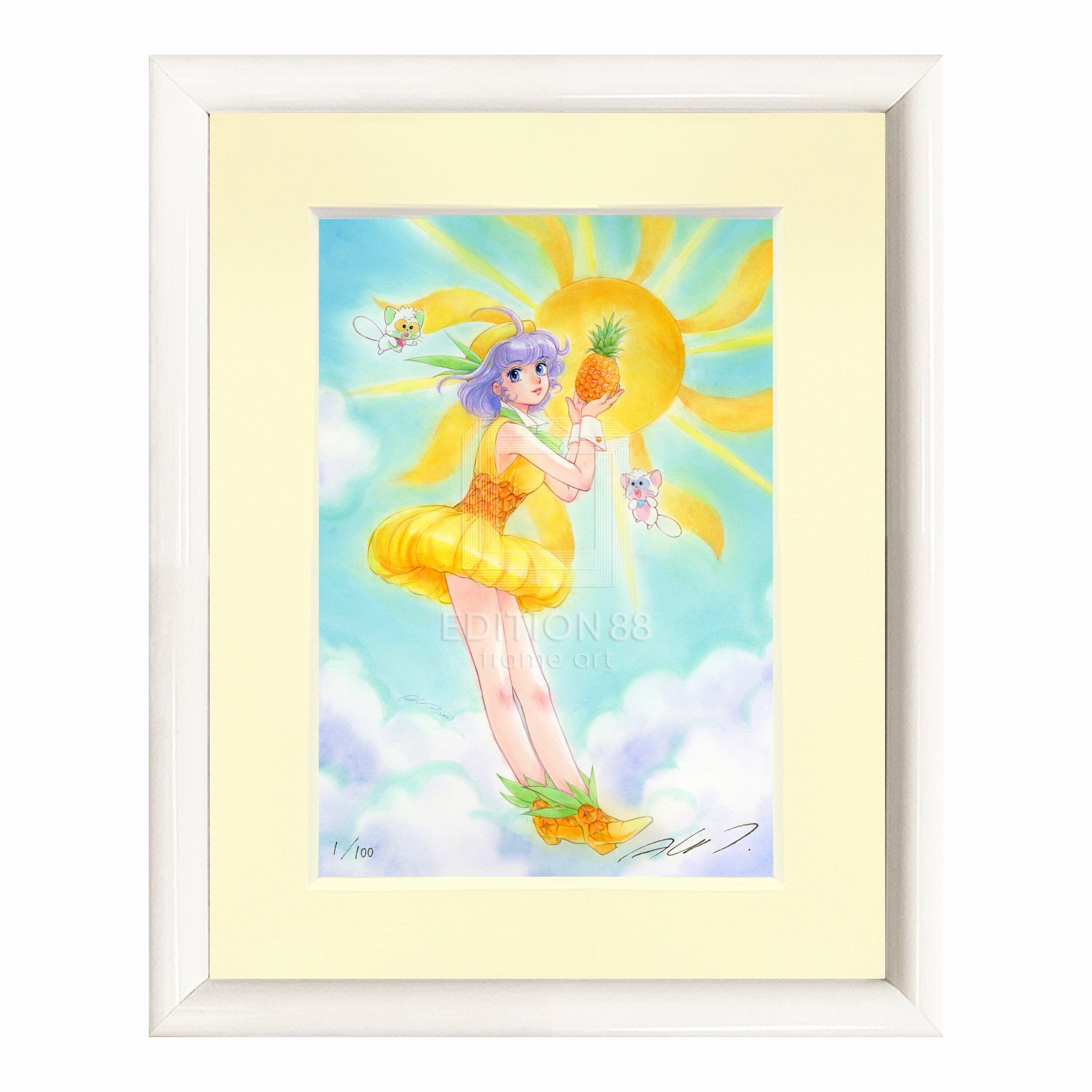 「魔法の天使クリィミーマミ」88グラフミニ パイナップルプリンセス/高田明美(直筆サイン入り / 限定100枚) 88グラフ Edition88