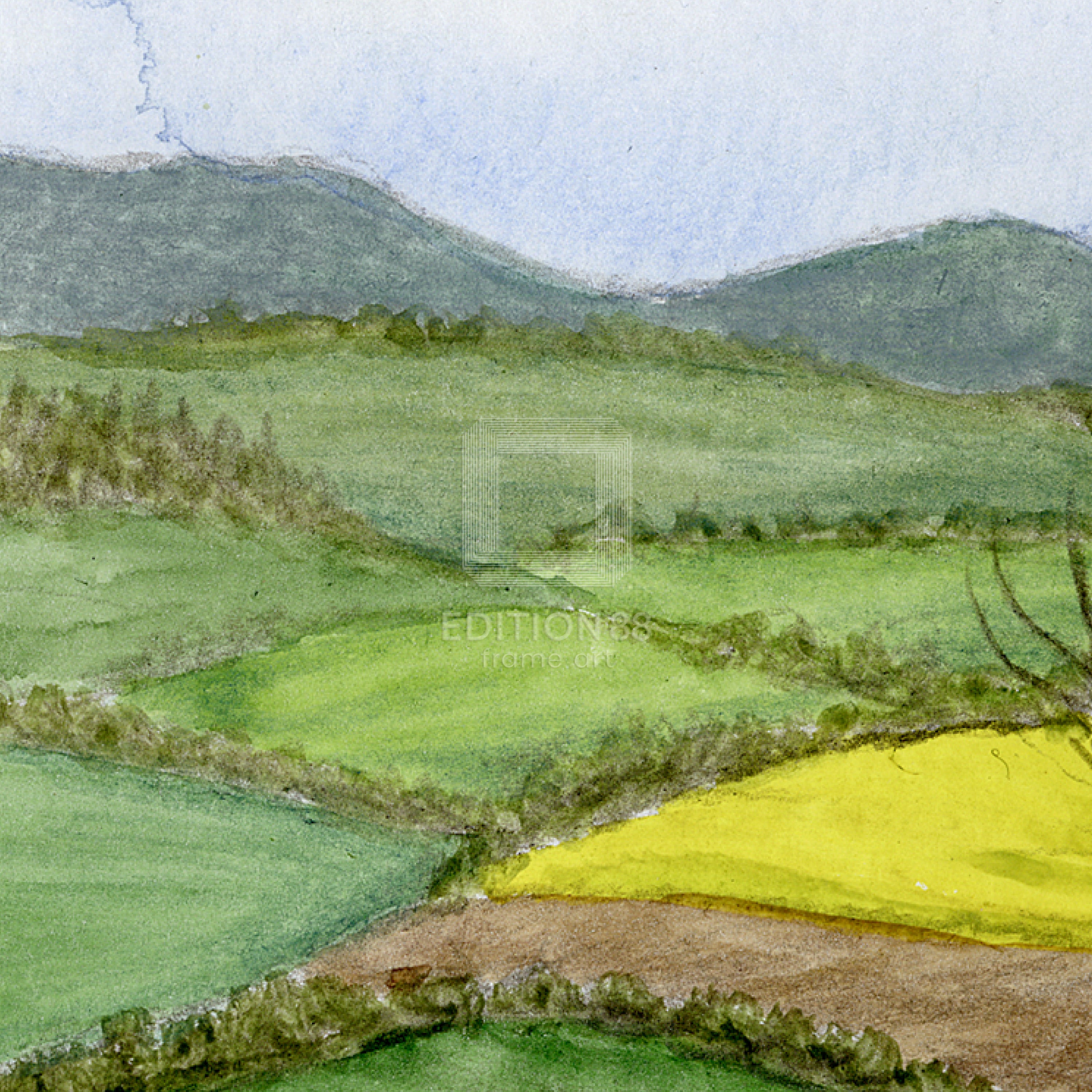 猫のダヤン 88グラフ「モラヴィア大平原に立つ」/池田あきこ(直筆サイン入り/限定200枚)