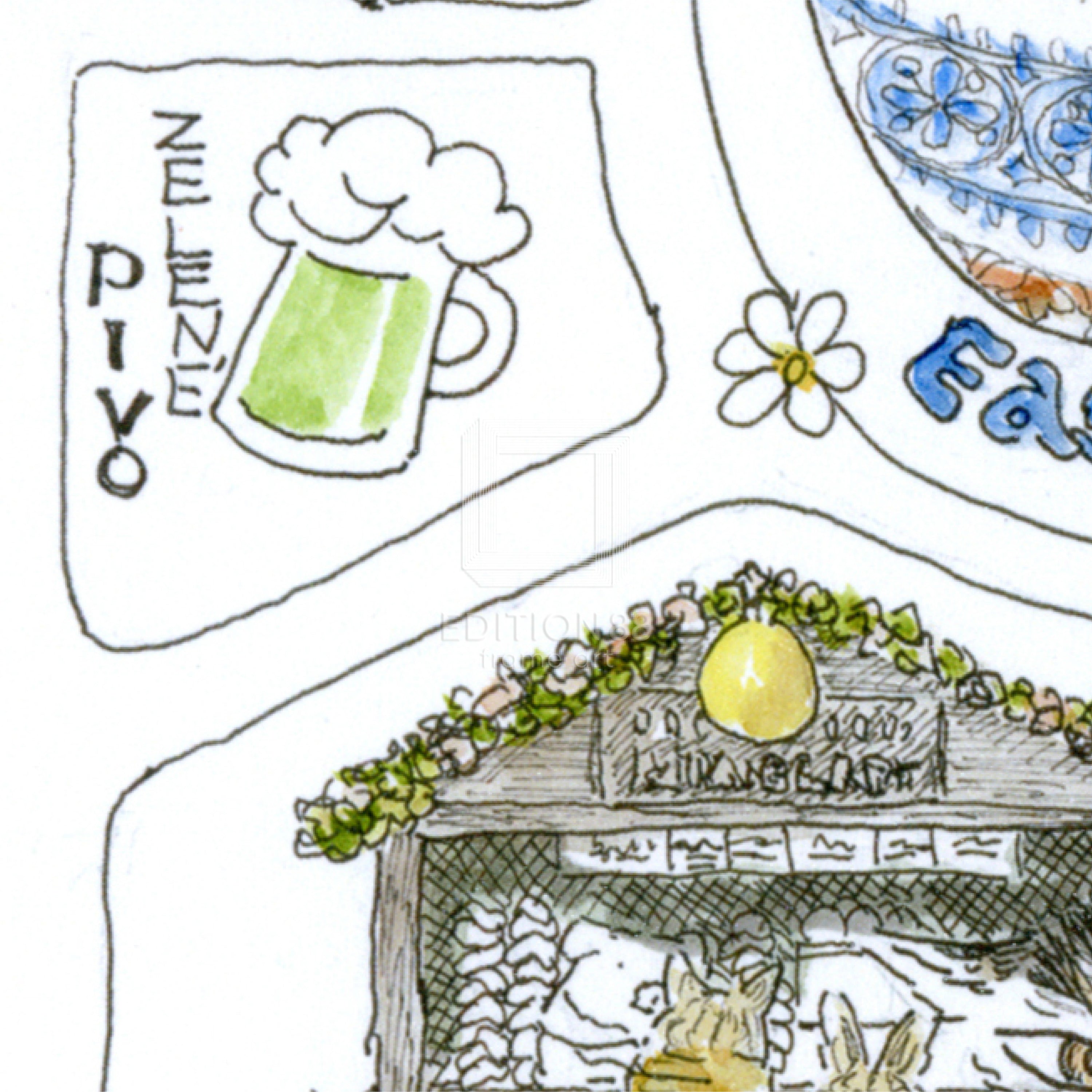 猫のダヤン 88グラフ「プラハのイースター」/池田あきこ(直筆サイン入り/限定200枚)