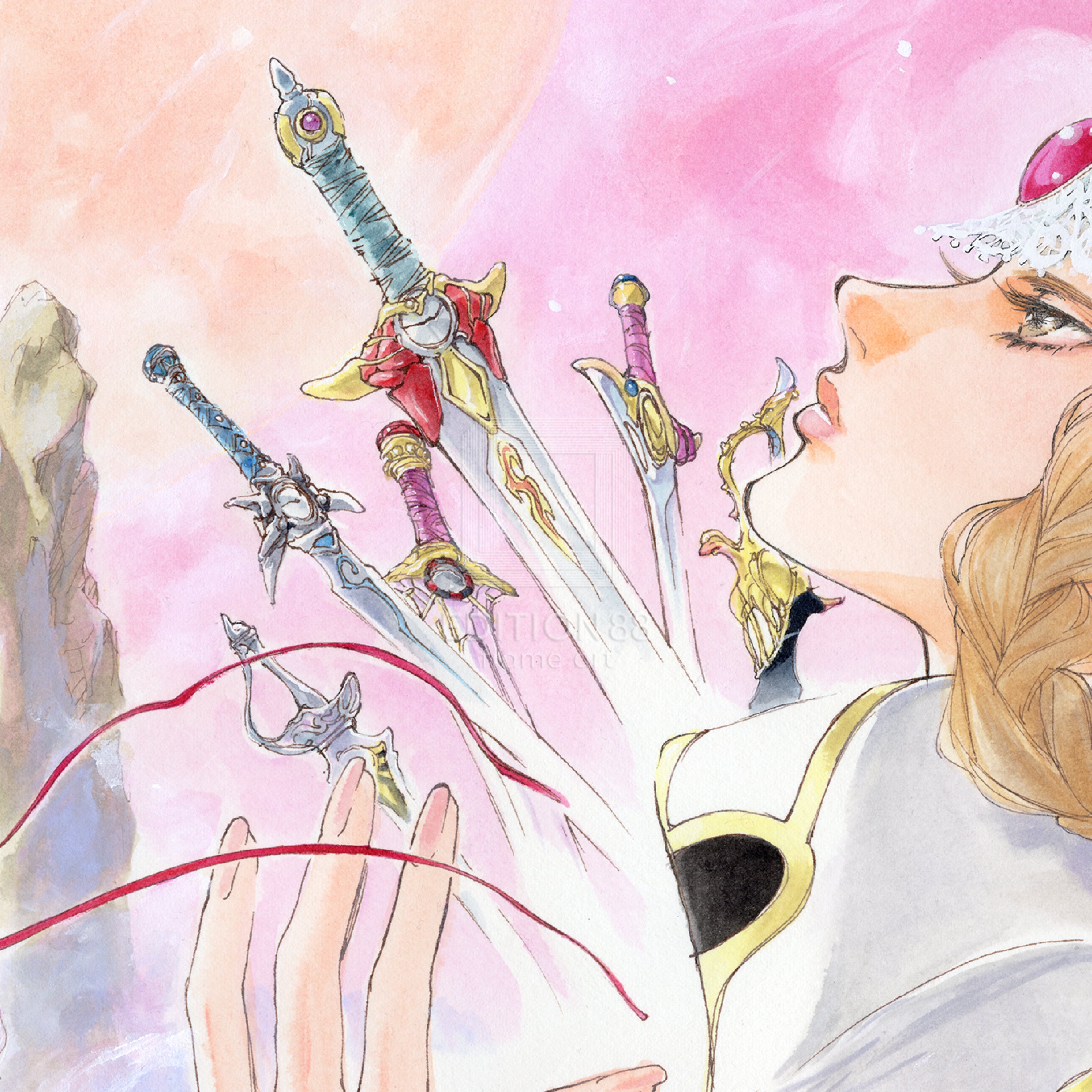 「テイルズ オブ デスティニー2」88グラフ1/いのまたむつみ(箔押しサイン入り)