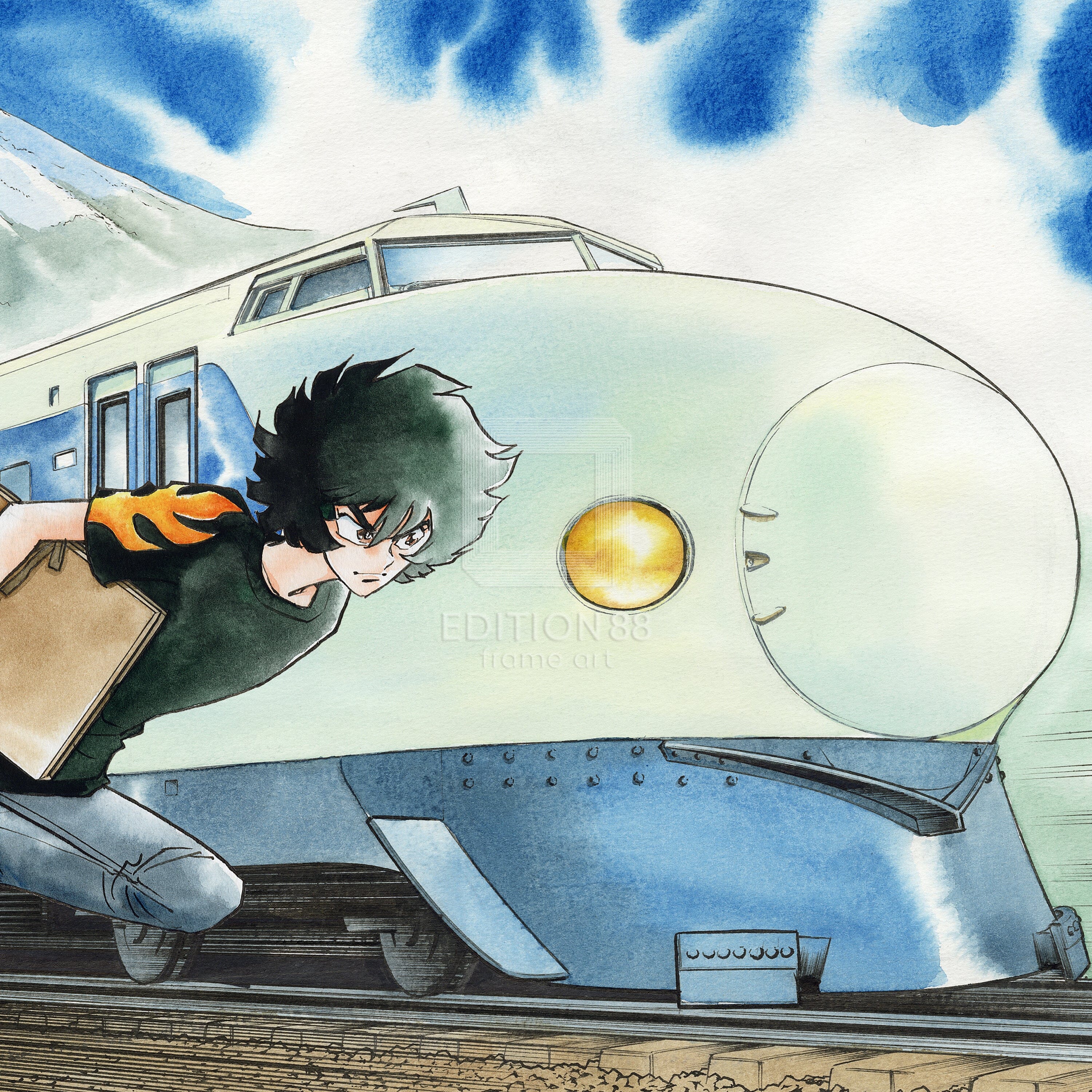 「アオイホノオ」88グラフ1/島本和彦(直筆サイン入り / 限定100枚) 88グラフ Edition88