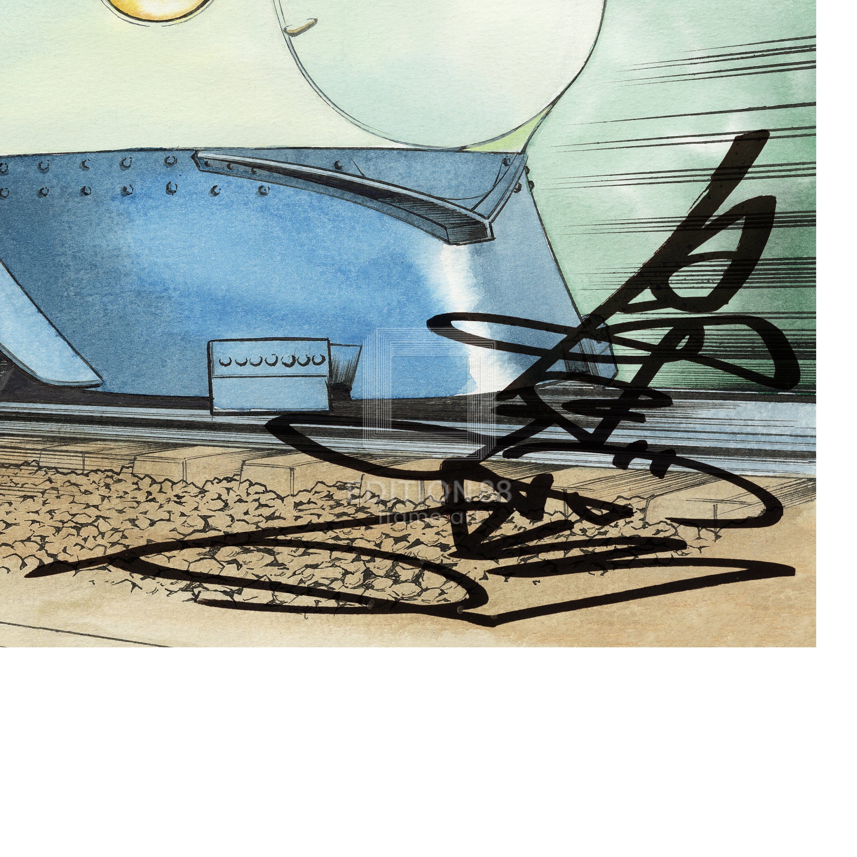 「アオイホノオ」88グラフ1/島本和彦(直筆サイン入り / 限定100枚) 88グラフ Edition88