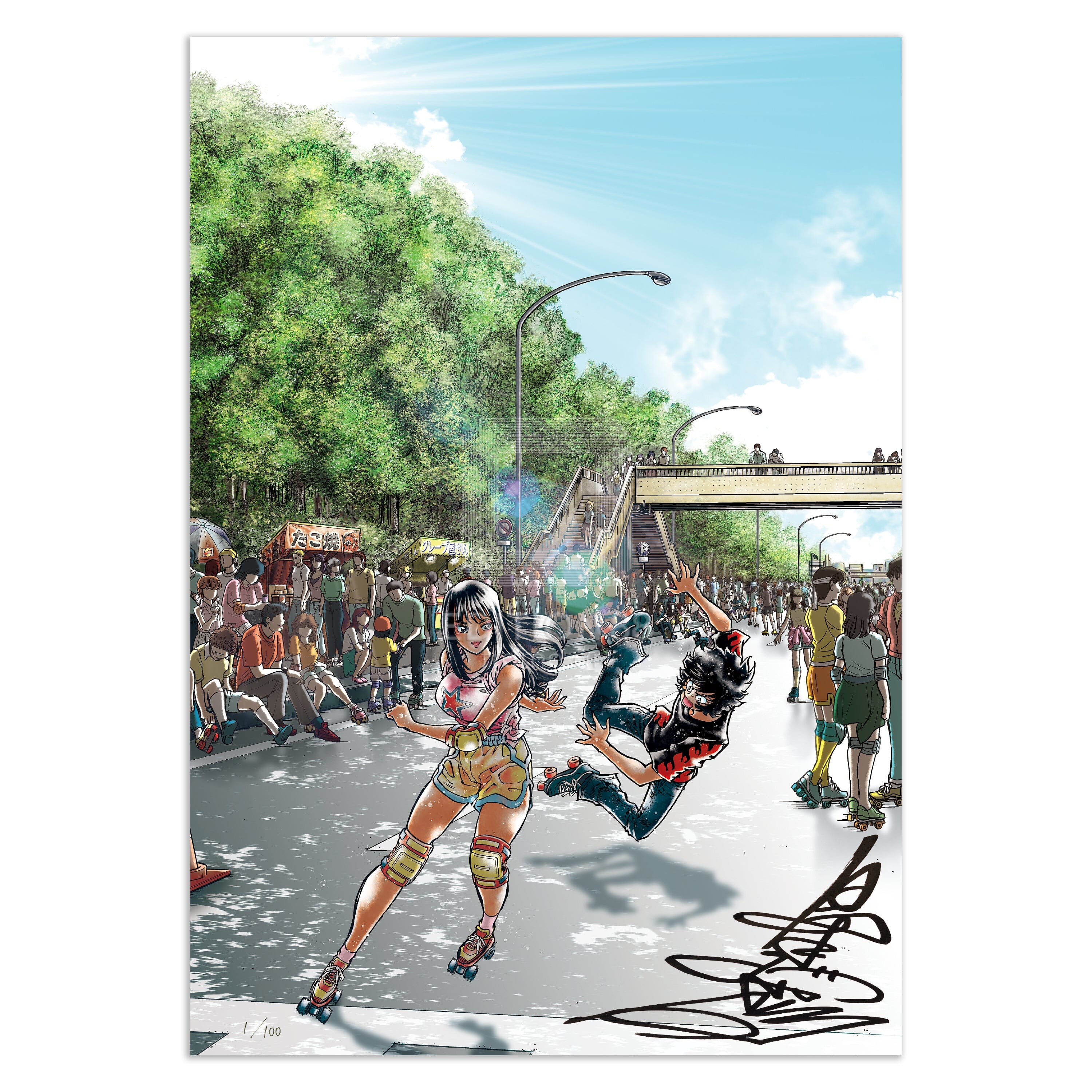 「アオイホノオ」88グラフ2/島本和彦(直筆サイン入り / 限定100枚) 88グラフ Edition88