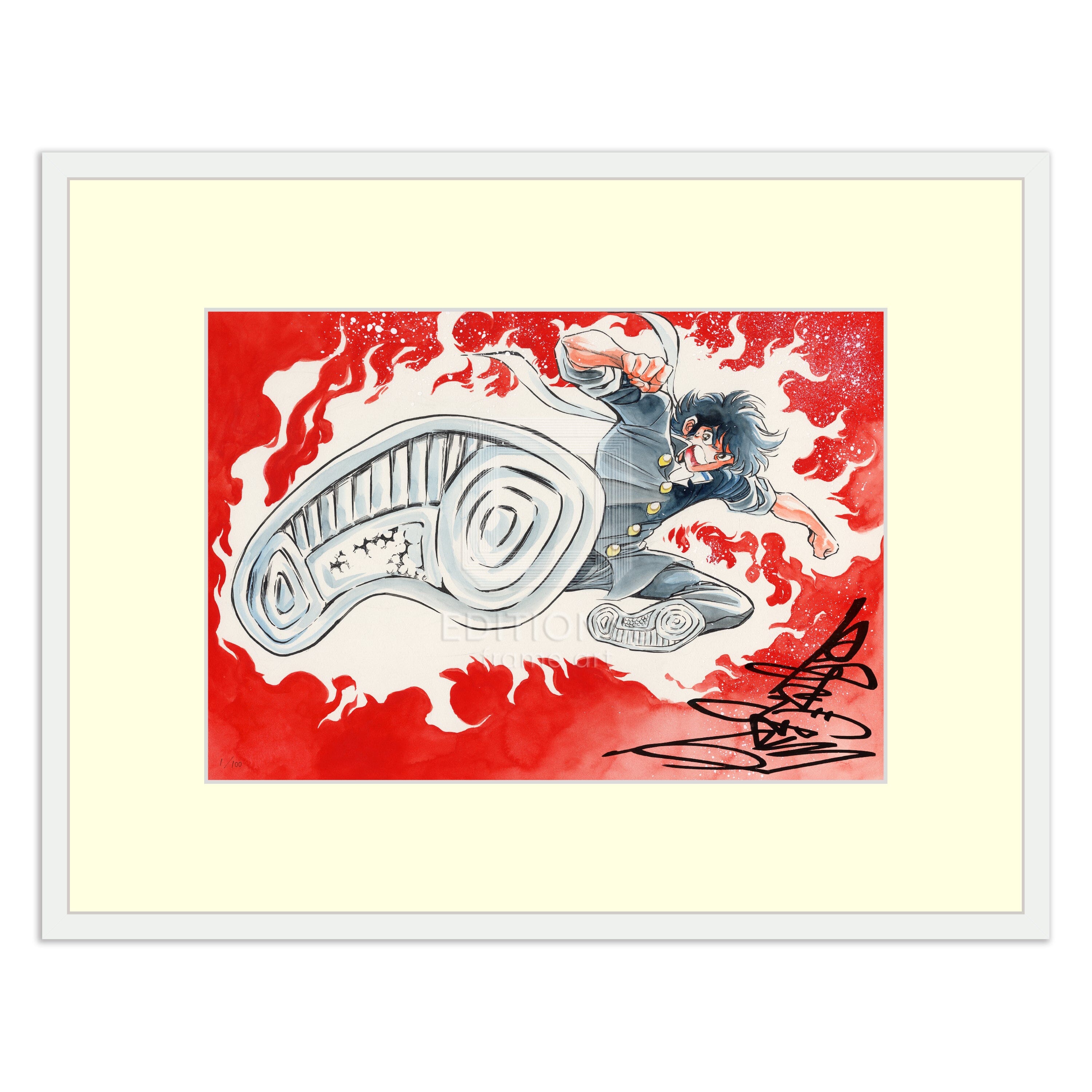 「炎の転校生」88グラフ1 /島本和彦(直筆サイン入り / 限定100枚) 88グラフ Edition88