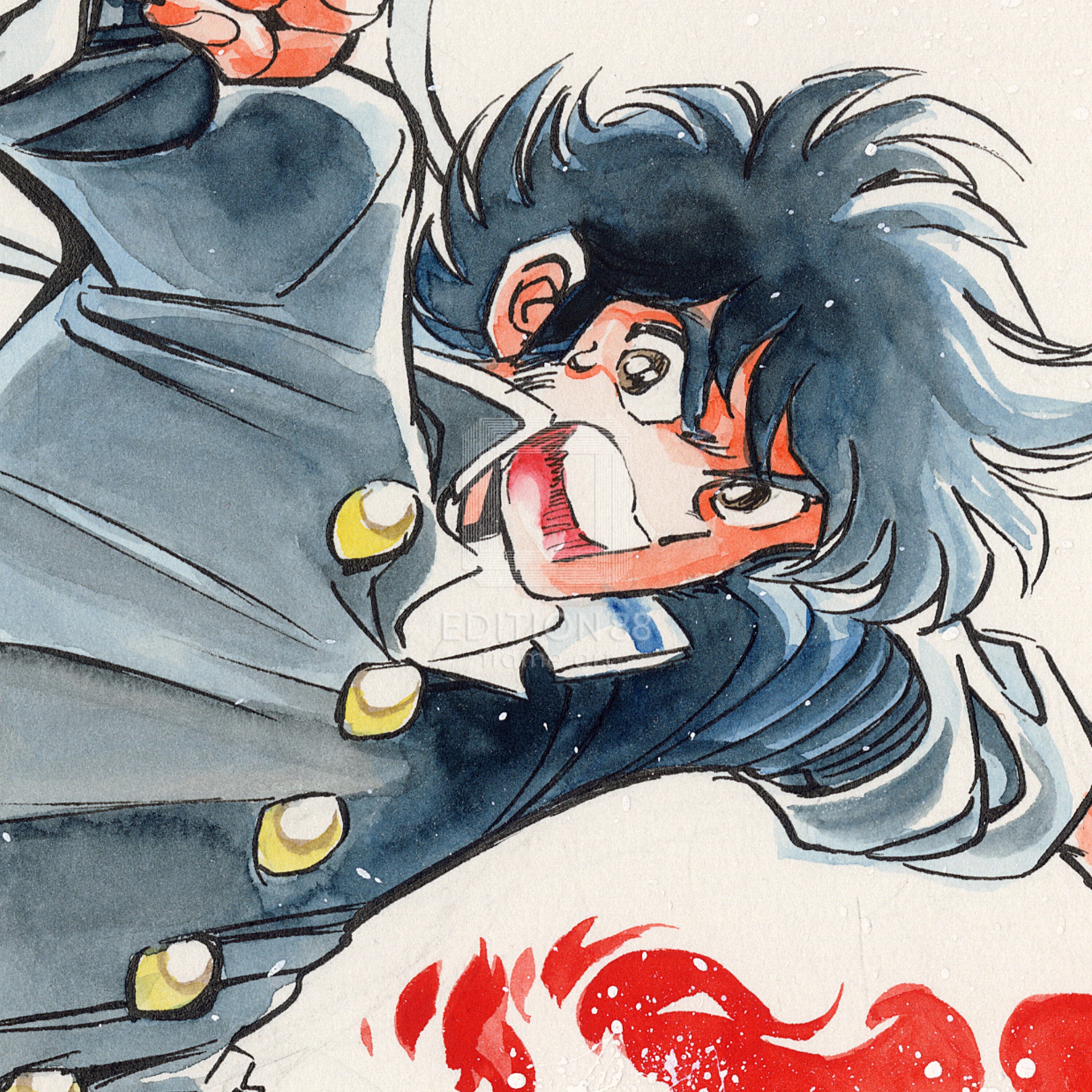 「炎の転校生」88グラフ1 /島本和彦(直筆サイン入り / 限定100枚) 88グラフ Edition88