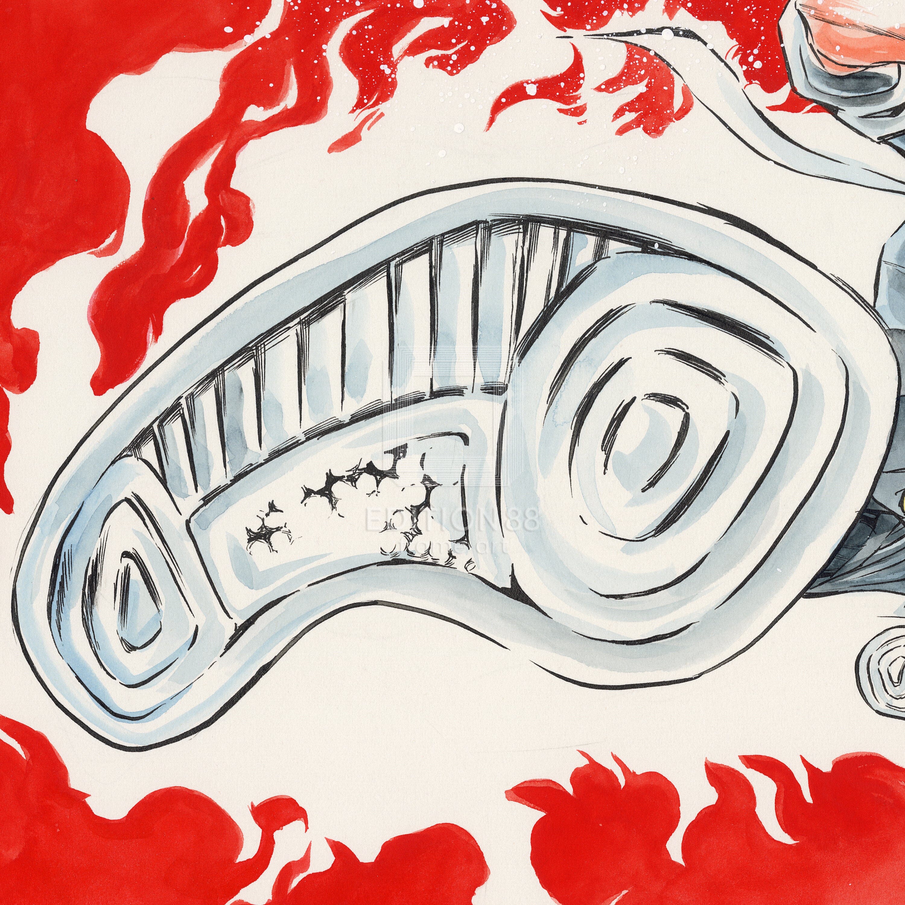 「炎の転校生」88グラフ1 /島本和彦(直筆サイン入り / 限定100枚) 88グラフ Edition88