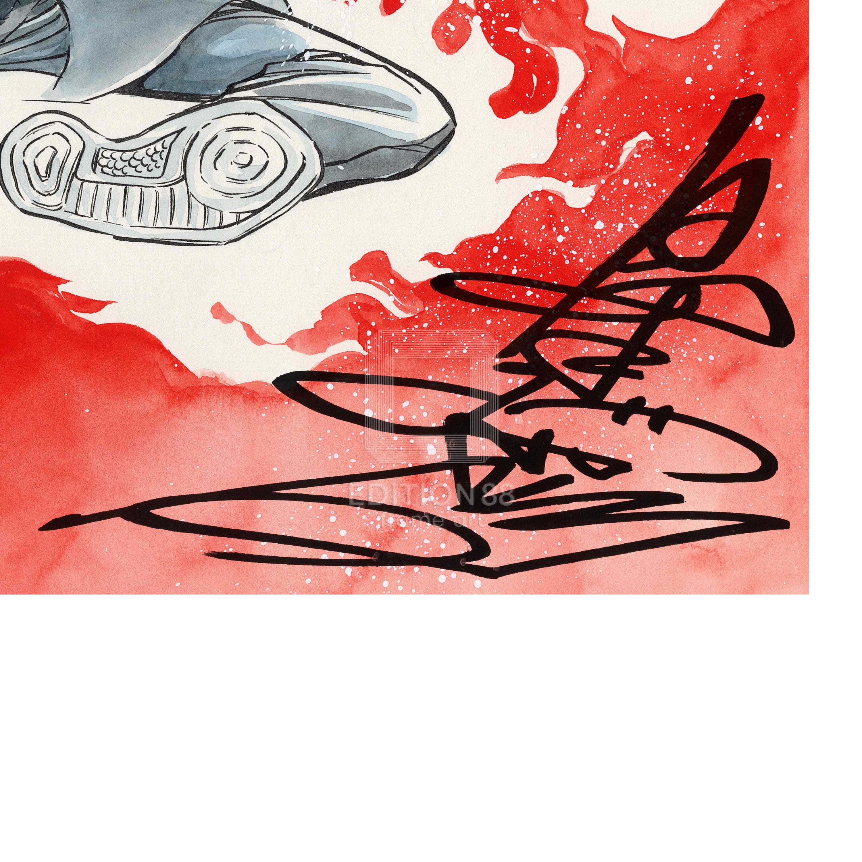 「炎の転校生」88グラフ1 /島本和彦(直筆サイン入り / 限定100枚) 88グラフ Edition88