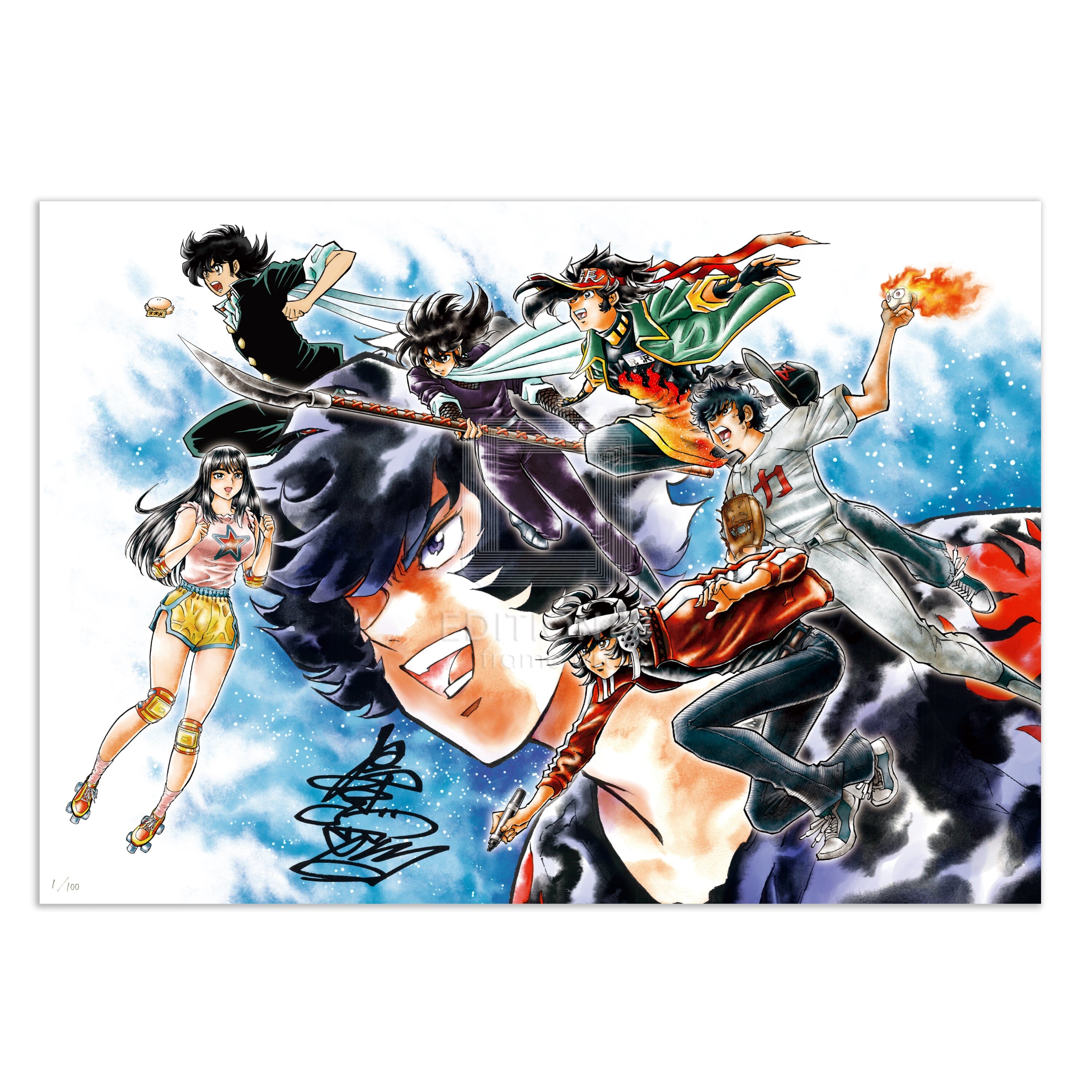 「炎の原画展」88グラフ/島本和彦(直筆サイン入り / 限定100枚 88グラフ Edition88