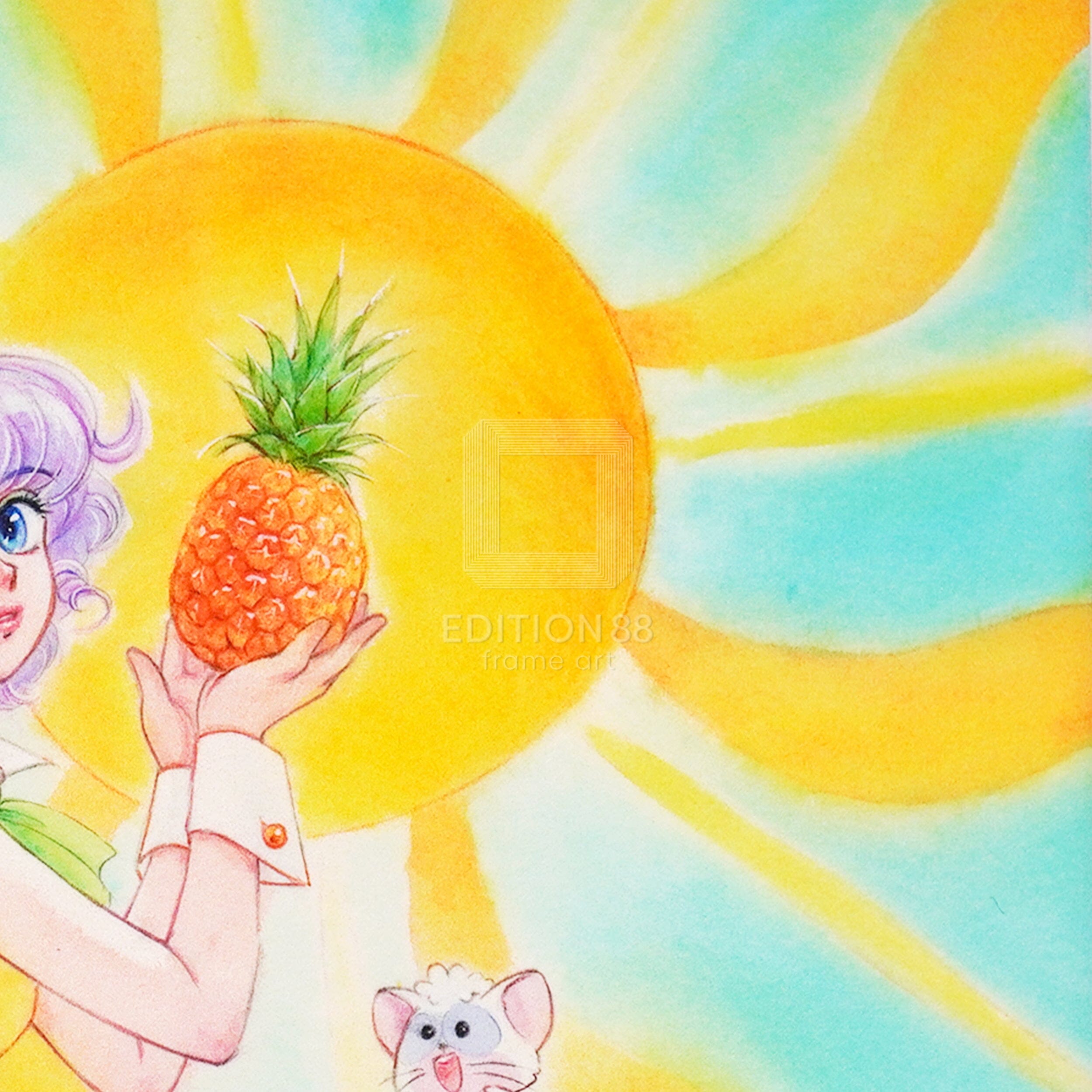 「魔法の天使クリィミーマミ」88グラフミニ パイナップルプリンセス/高田明美(直筆サイン入り / 限定100枚) 88グラフ Edition88