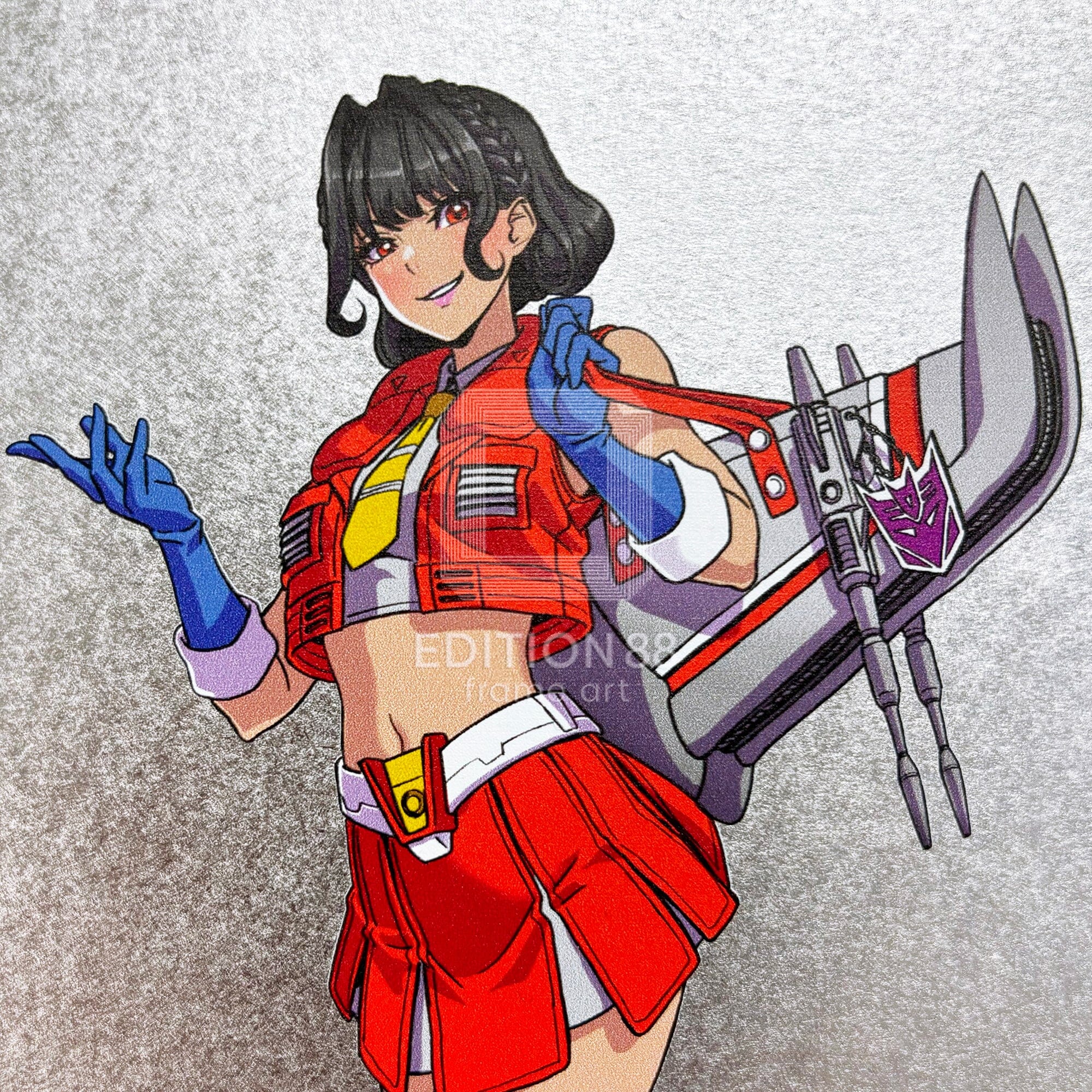 「TRANSFORMERS 美少女 」88グラフ コンボイ&メガトロン&バンブル&スタースクリーム/ 山下しゅんや(直筆サイン入り/限定100枚) 88グラフ Edition88