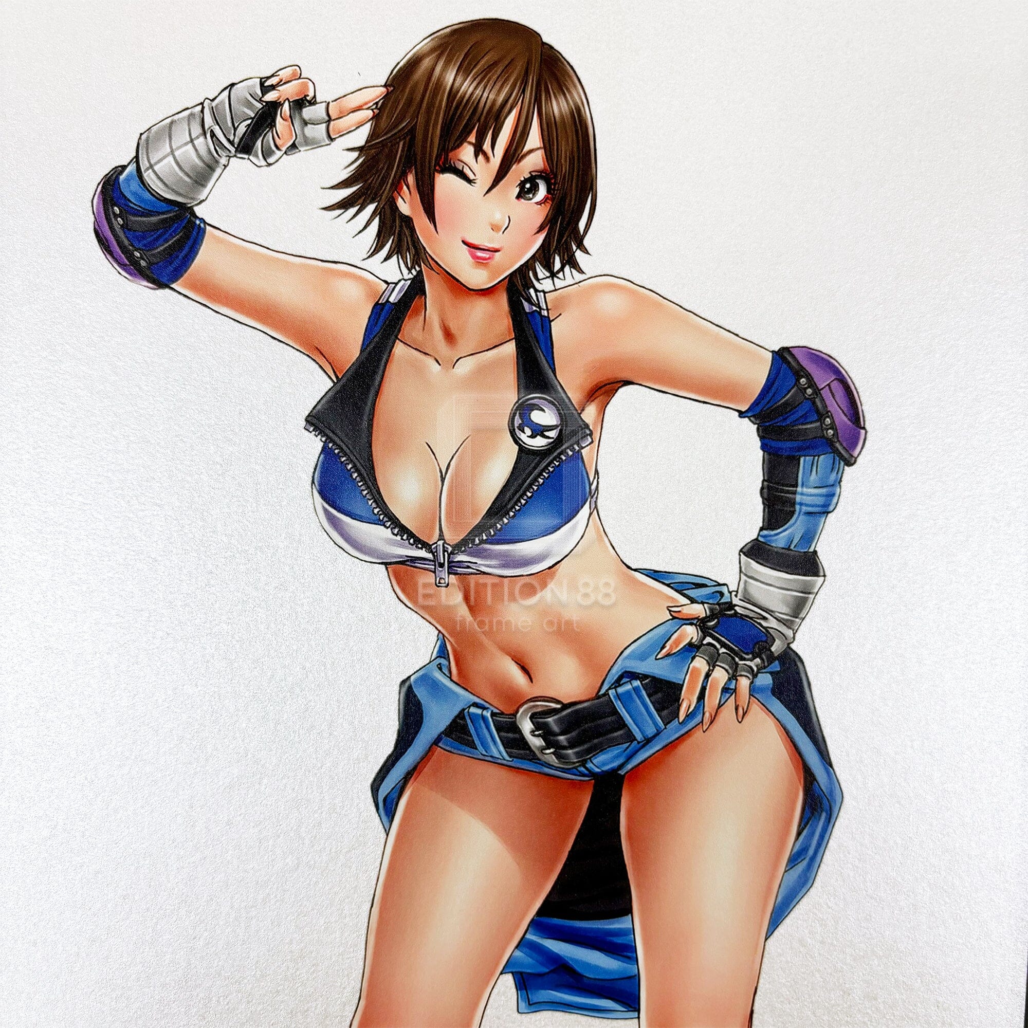 「TEKKEN 美少女」88グラフ 風間飛鳥&リリ/ 山下しゅんや(直筆サイン入り/限定100枚) 88グラフ Edition88