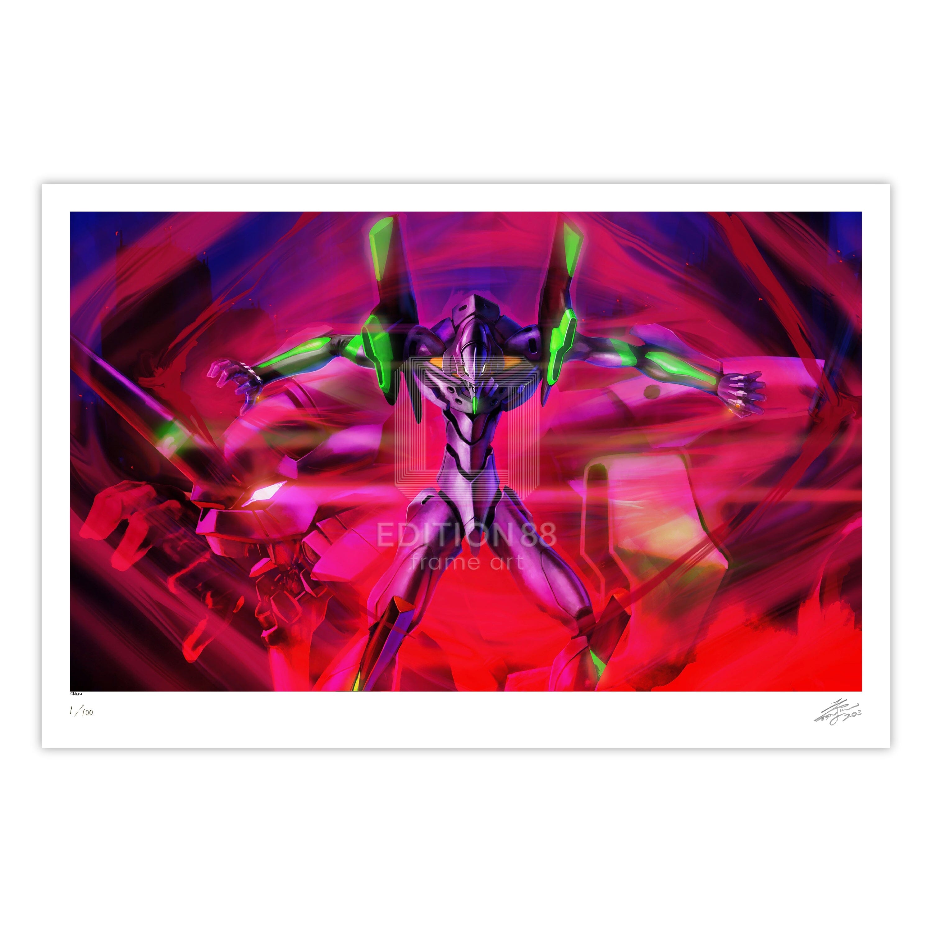 エヴァンゲリオン 88グラフ2/天神英貴(直筆サイン入り/限定100枚) 88グラフ Edition88