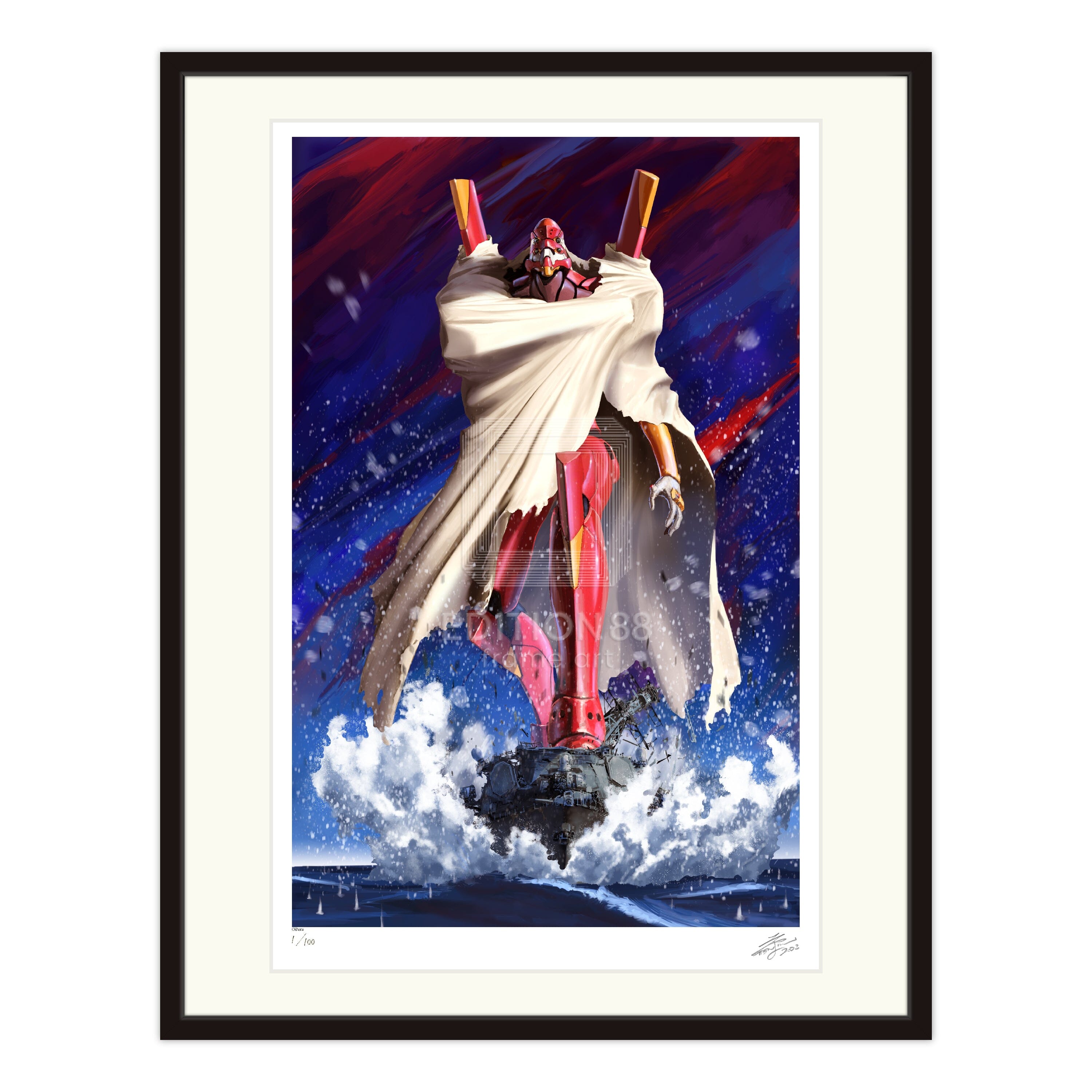 エヴァンゲリオン 88グラフ3/天神英(直筆サイン入り/限定100枚) 88グラフ Edition88