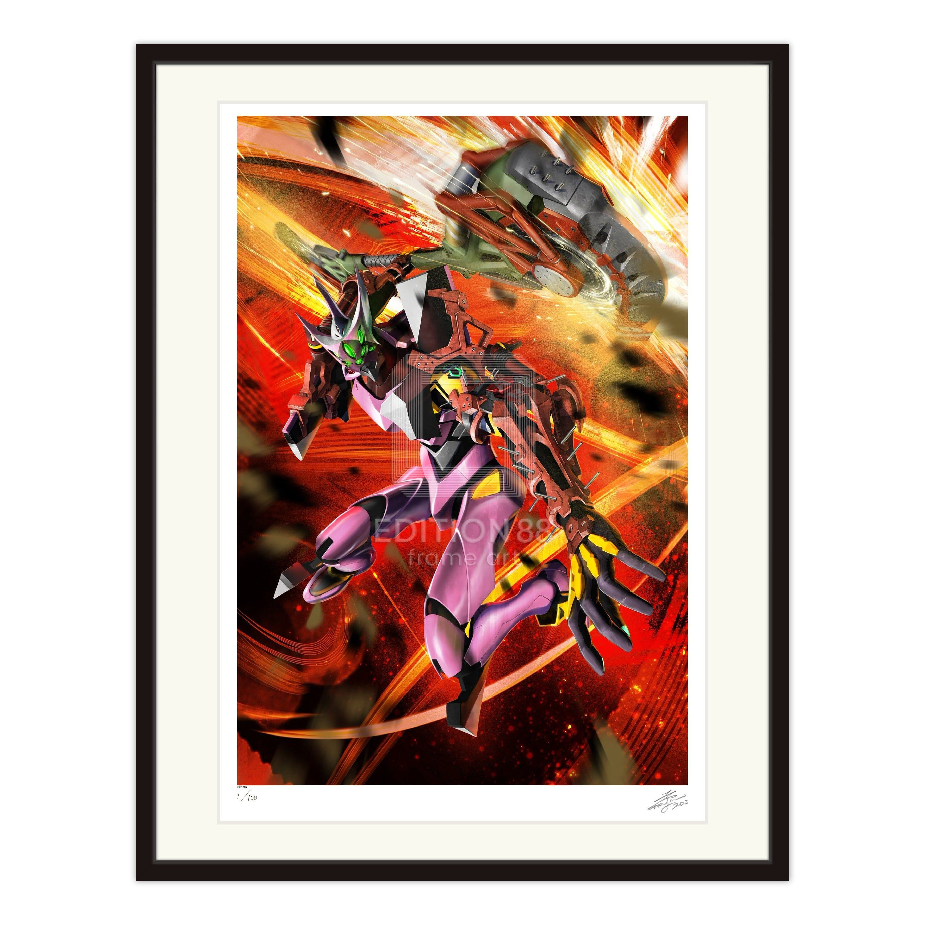 エヴァンゲリオン 88グラフ4/天神英貴(直筆サイン入り/限定100枚) 88グラフ Edition88
