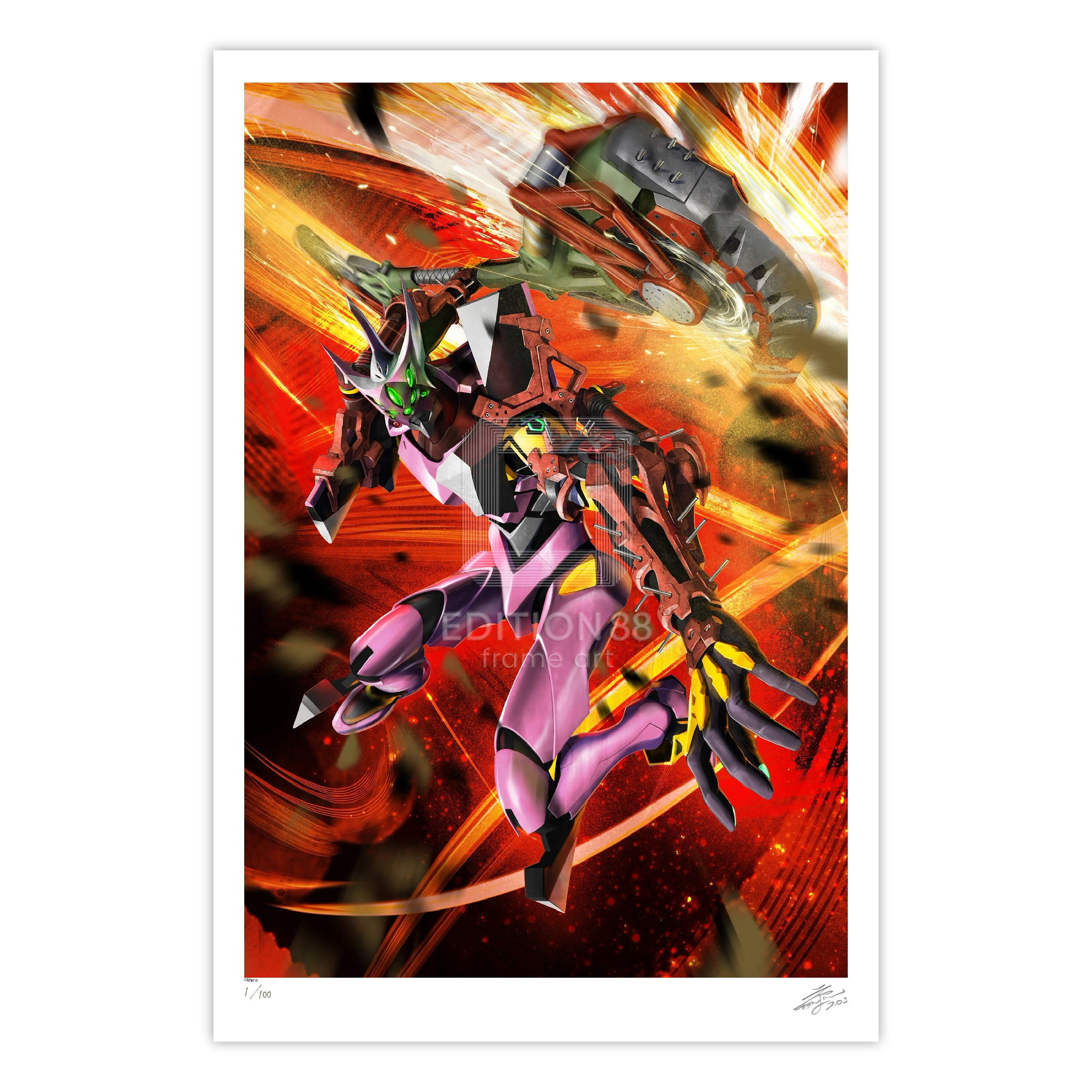 エヴァンゲリオン 88グラフ4/天神英貴(直筆サイン入り/限定100枚) 88グラフ Edition88