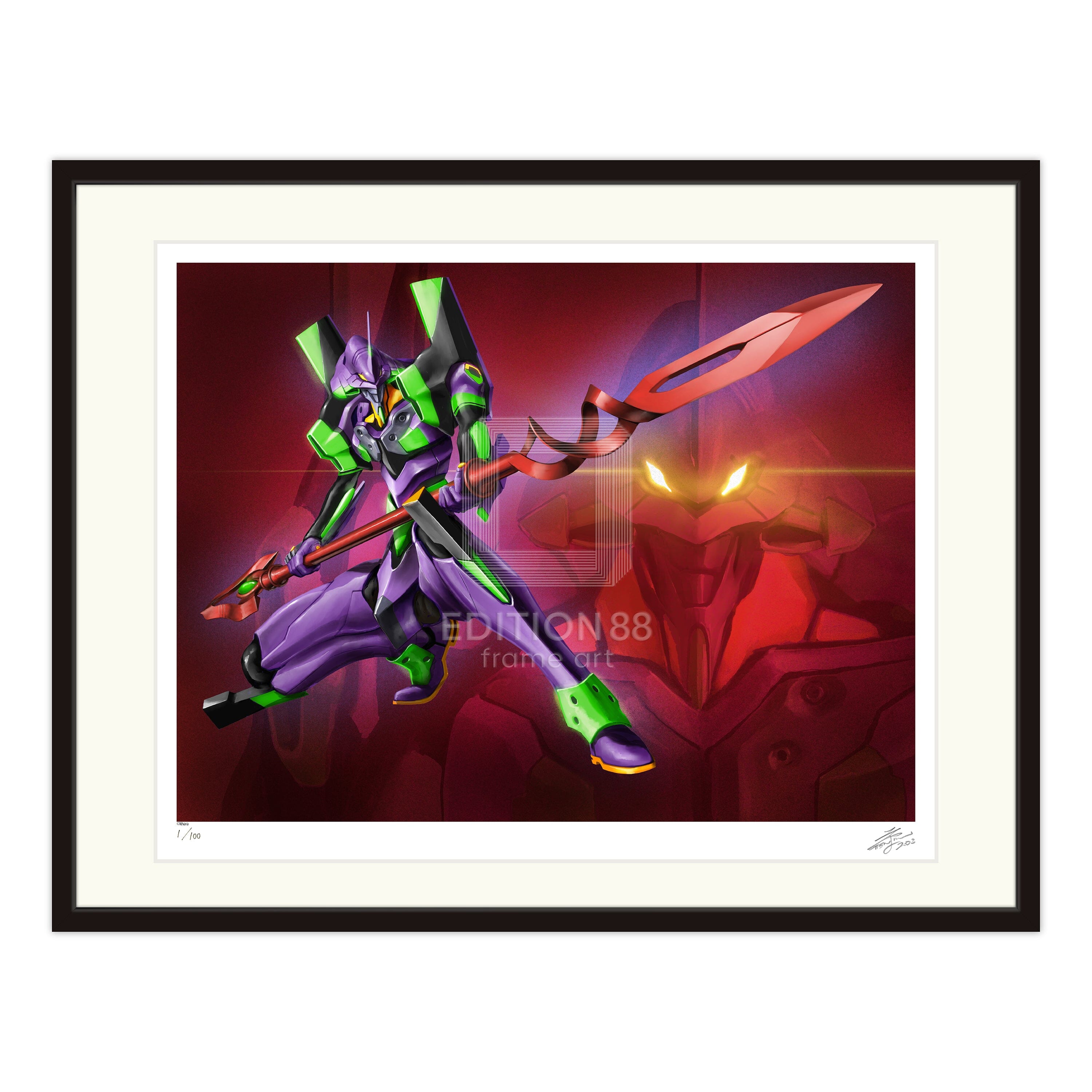 エヴァンゲリオン 88グラフ5/天神英貴(直筆サイン入り/限定100枚) 88グラフ Edition88