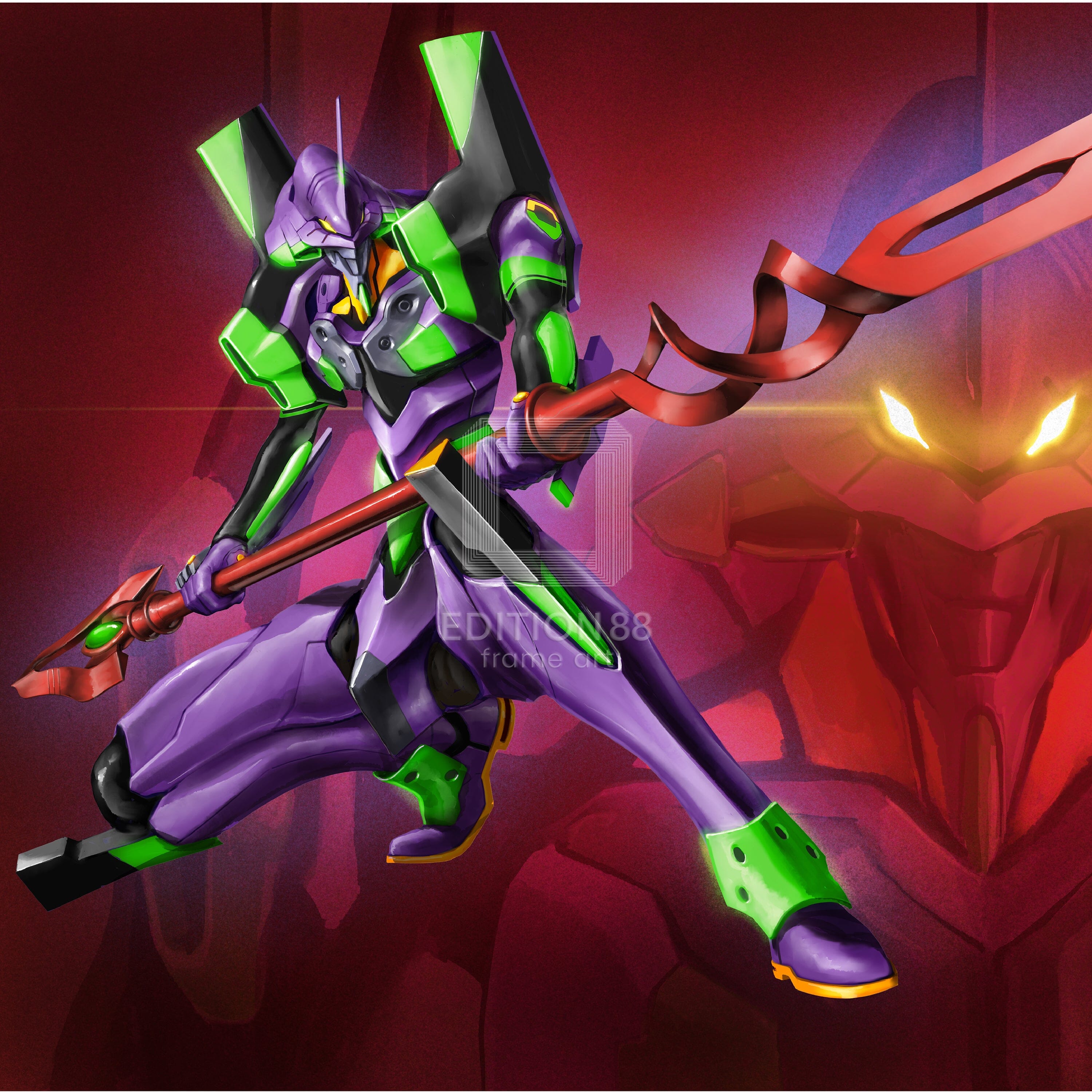 エヴァンゲリオン 88グラフ5/天神英貴(直筆サイン入り/限定100枚) 88グラフ Edition88