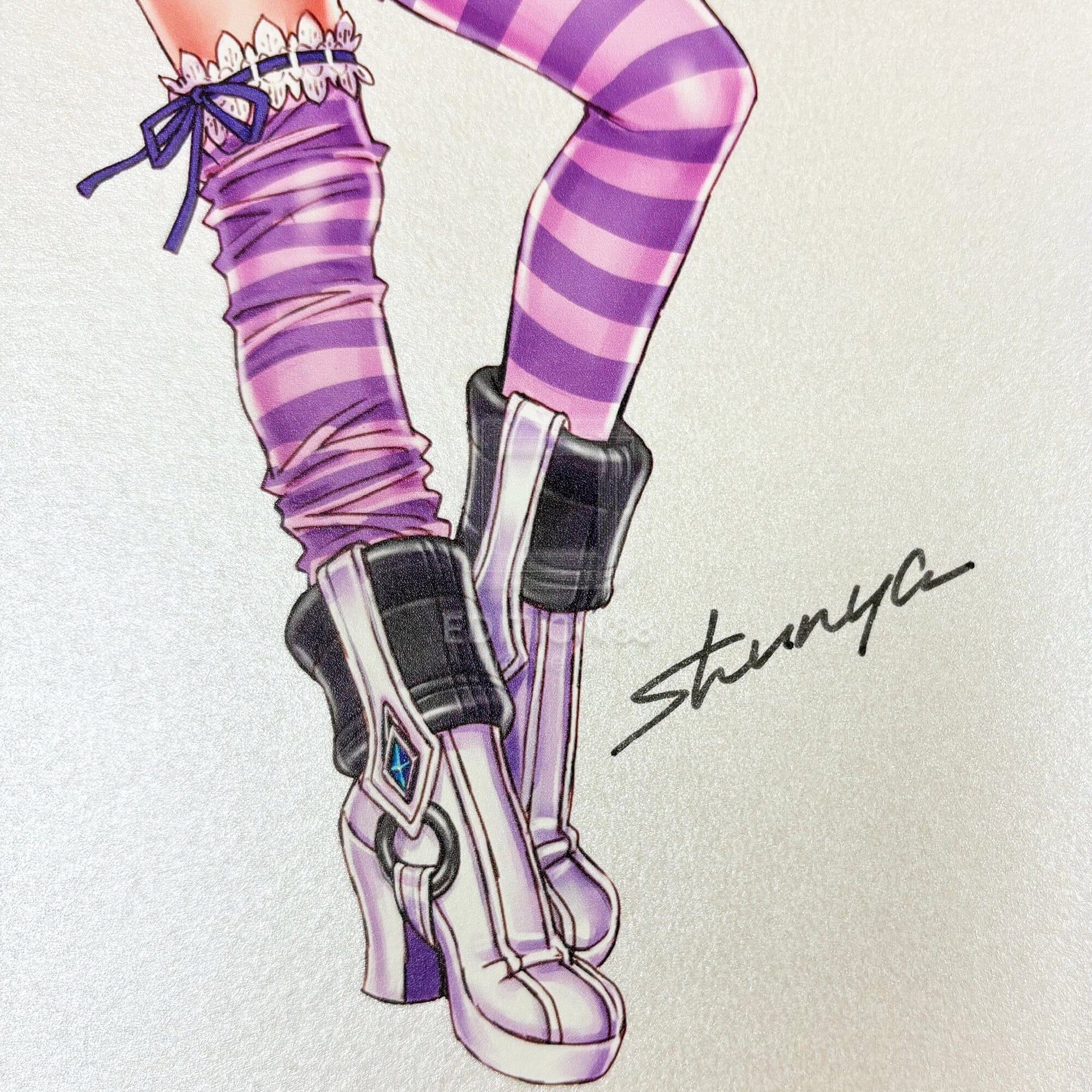 「TEKKEN 美少女」88グラフ リン・シャオユウ&アリサ・ボスコノビッチ/ 山下しゅんや(直筆サイン入り/限定100枚) 88グラフ Edition88