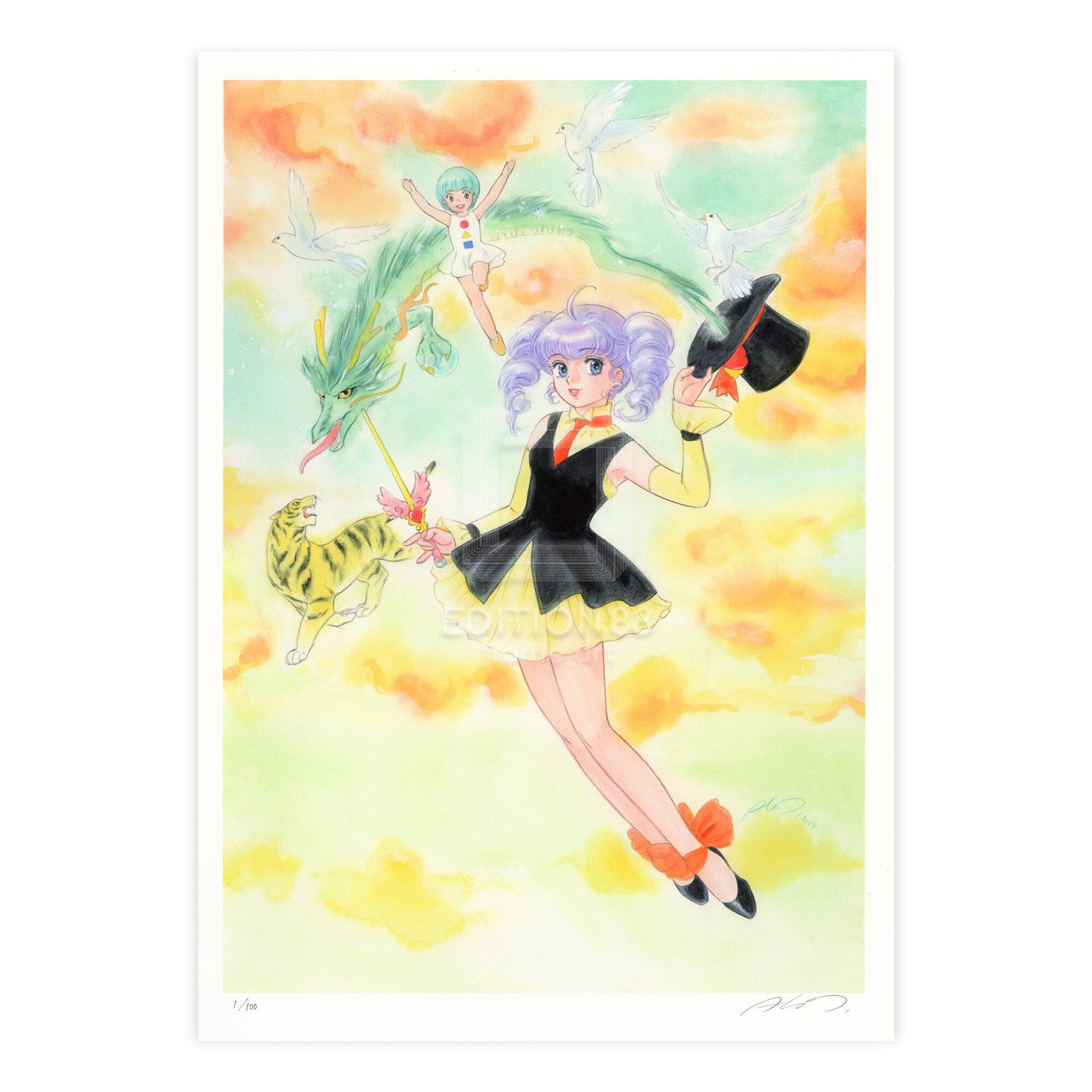 「魔法の天使クリィミーマミ」88グラフ Magic March/ 高田明美(直筆サイン入り / 限定100枚) 88グラフ Edition88