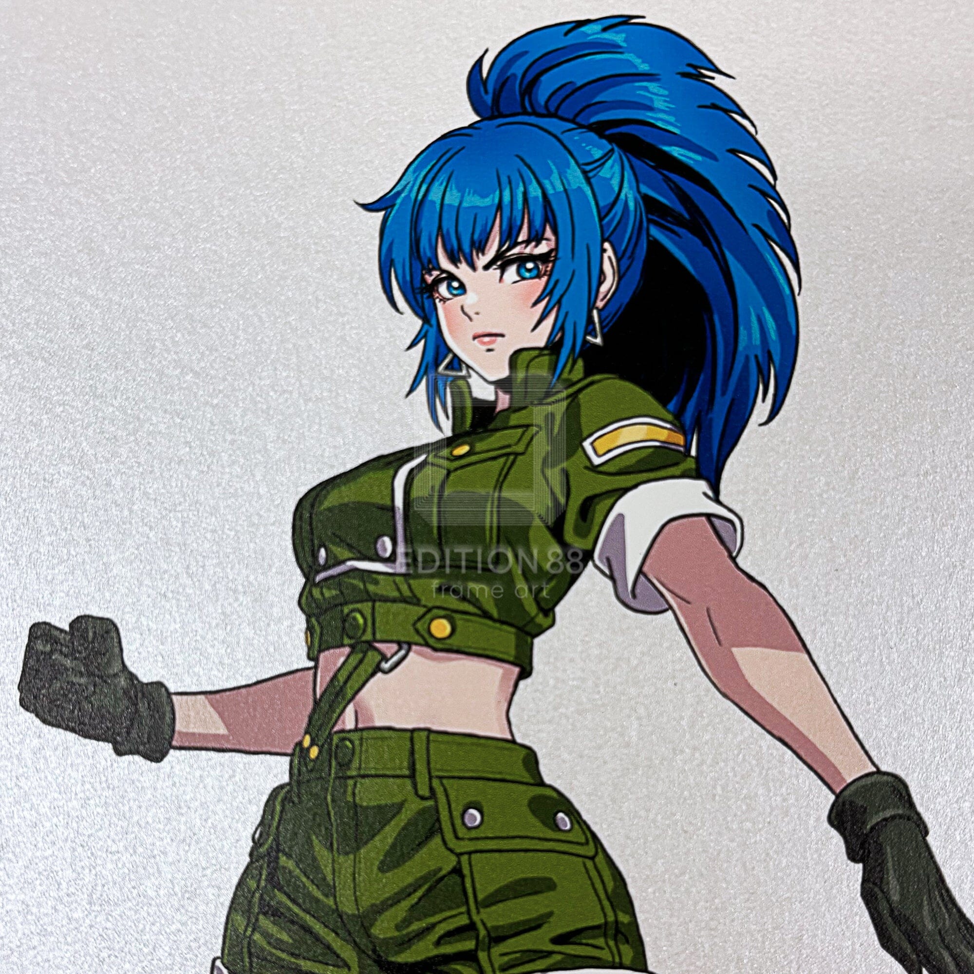 「SNK 美少女 」88グラフ シェルミー&レオナ・ハイデルン / 山下しゅんや(直筆サイン入り/限定100枚) 88グラフ Edition88