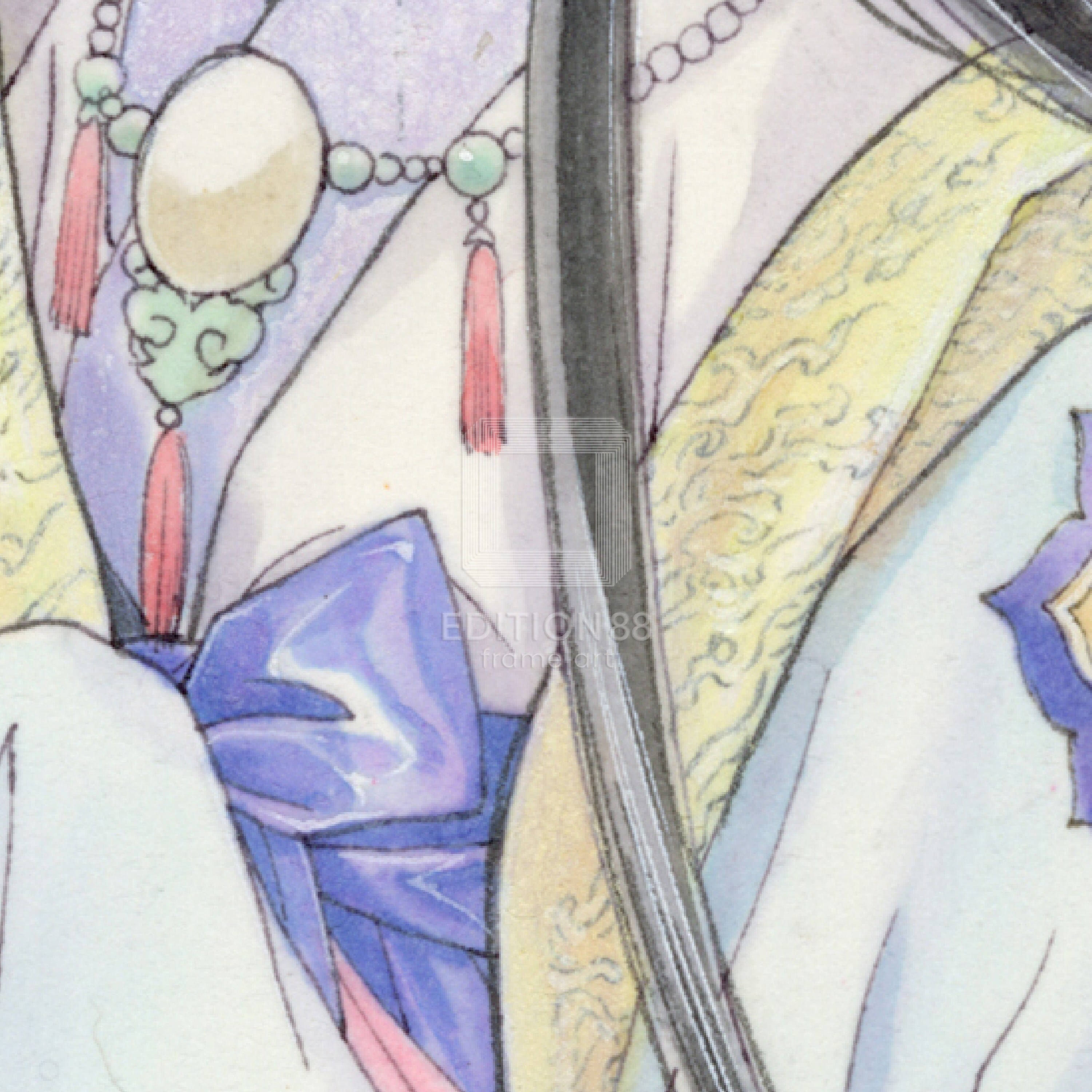 「彩雲国物語」88グラフ5/由羅カイリ(落款入り/限定100枚) 88グラフ Edition88