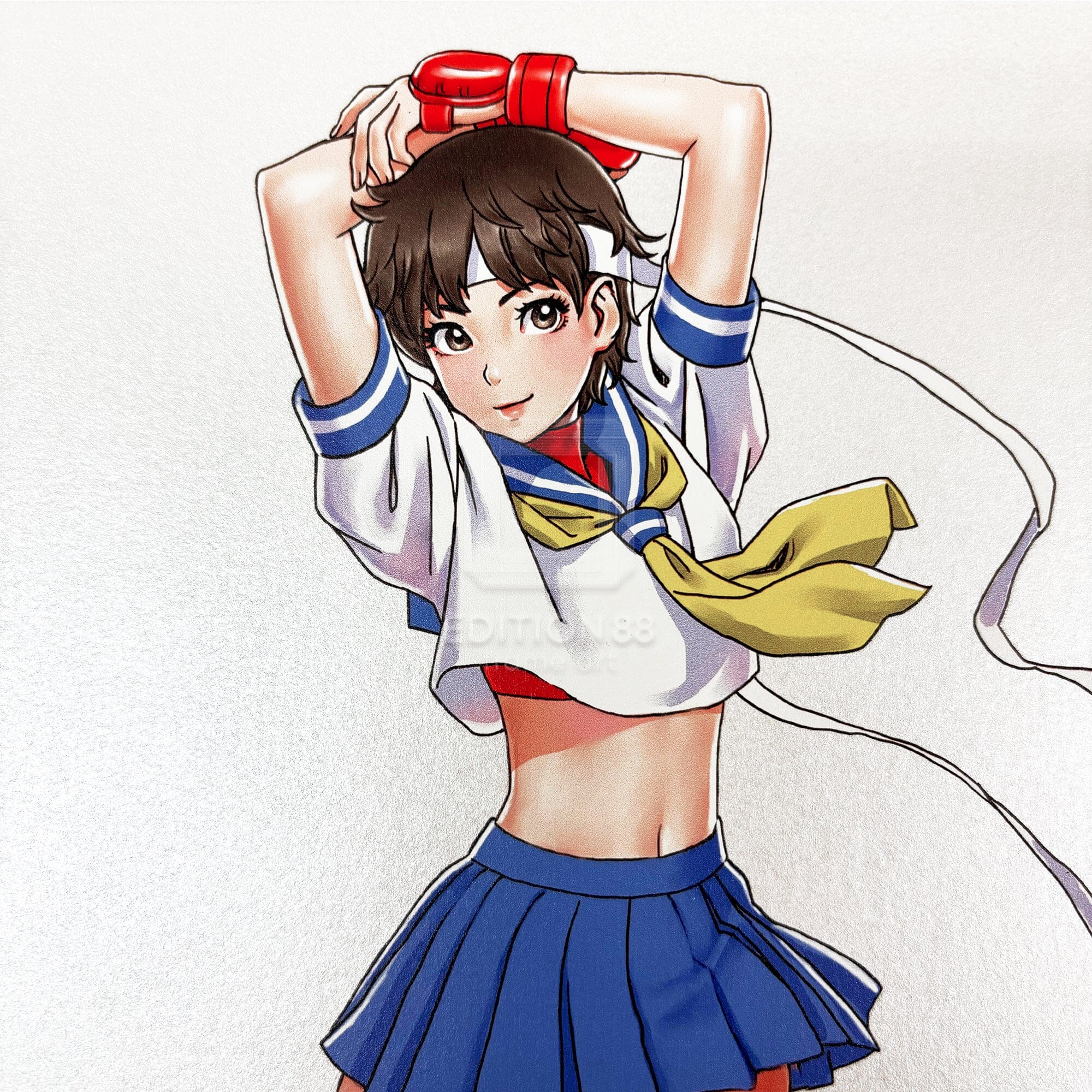 「STREET FIGHTER 美少女」88グラフ さくら&かりん/ 山下しゅんや(直筆サイン入り/限定100枚) 88グラフ Edition88