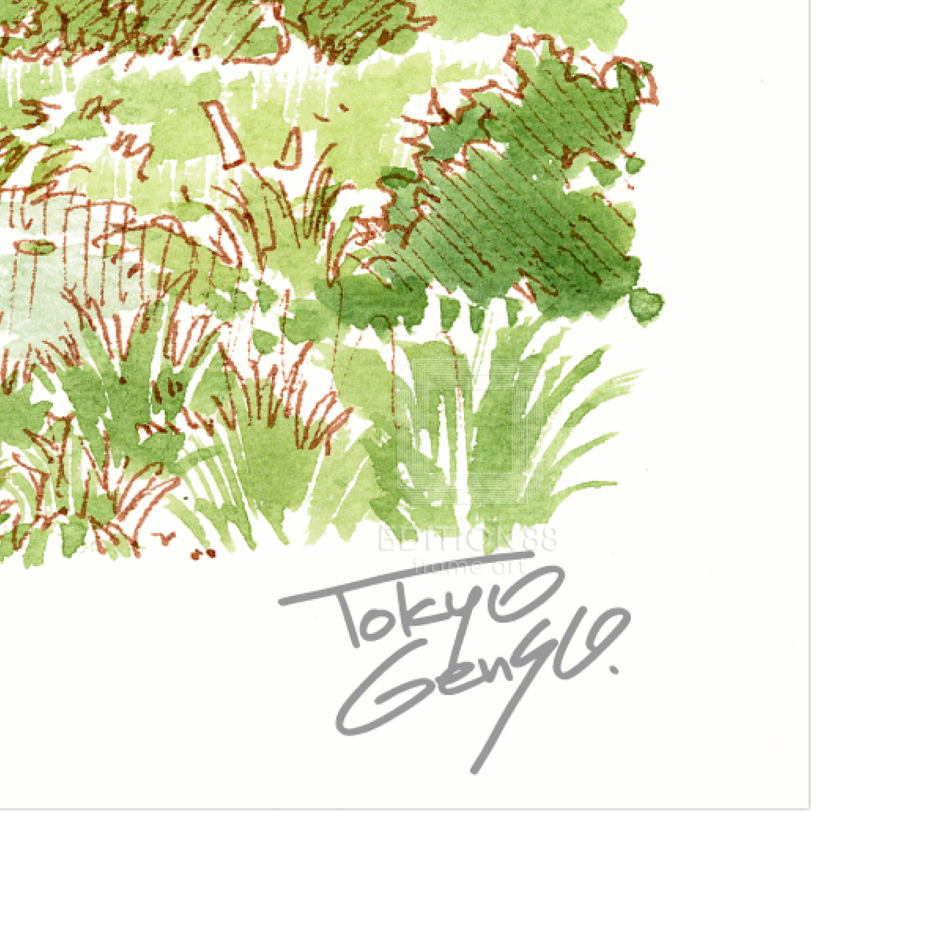 88グラフ ミニ 平等院鳳凰堂幻想 水彩スケッチver/ 東京幻想(直筆サイン入り / 限定25枚)