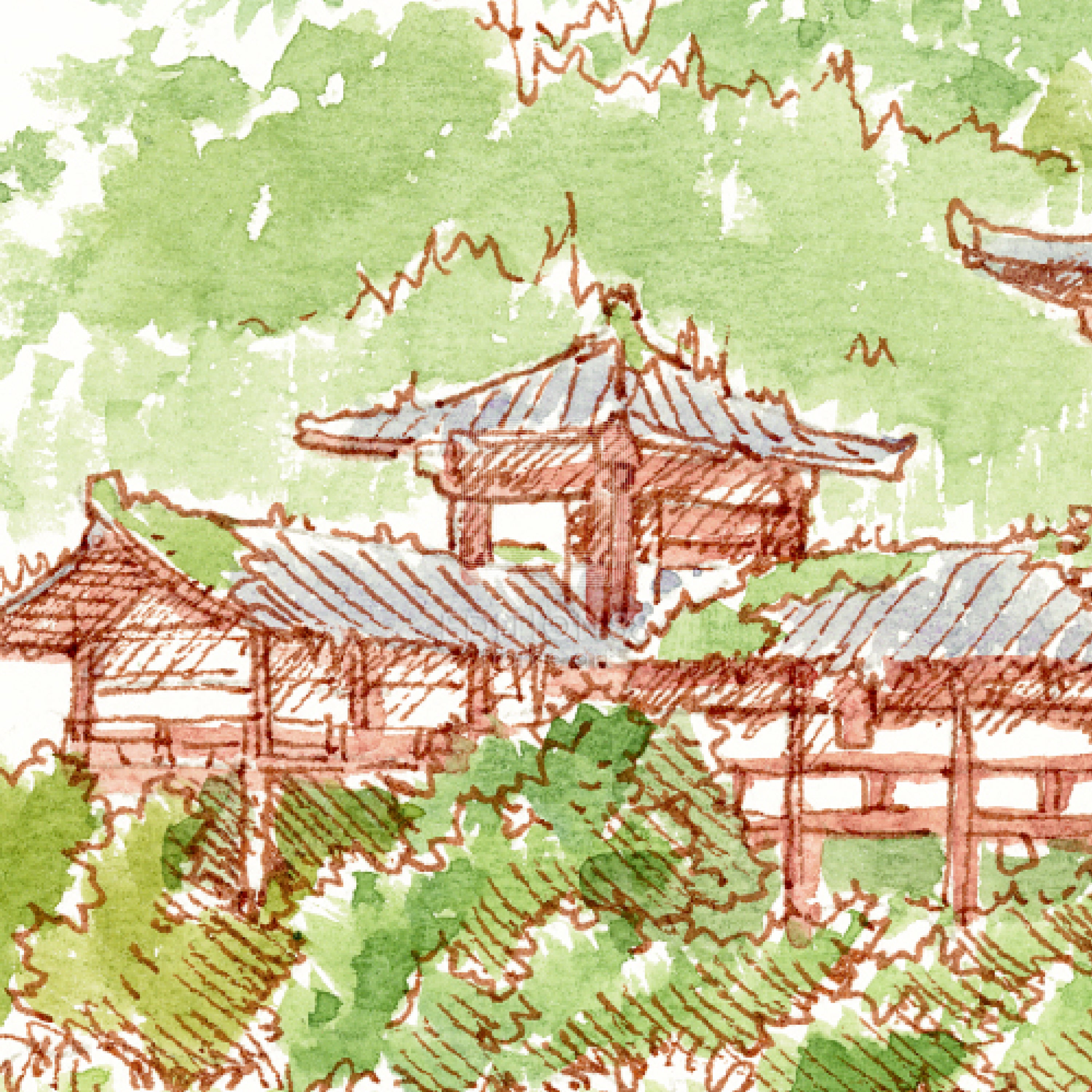 88グラフ ミニ 平等院鳳凰堂幻想 水彩スケッチver/ 東京幻想(直筆サイン入り / 限定25枚)