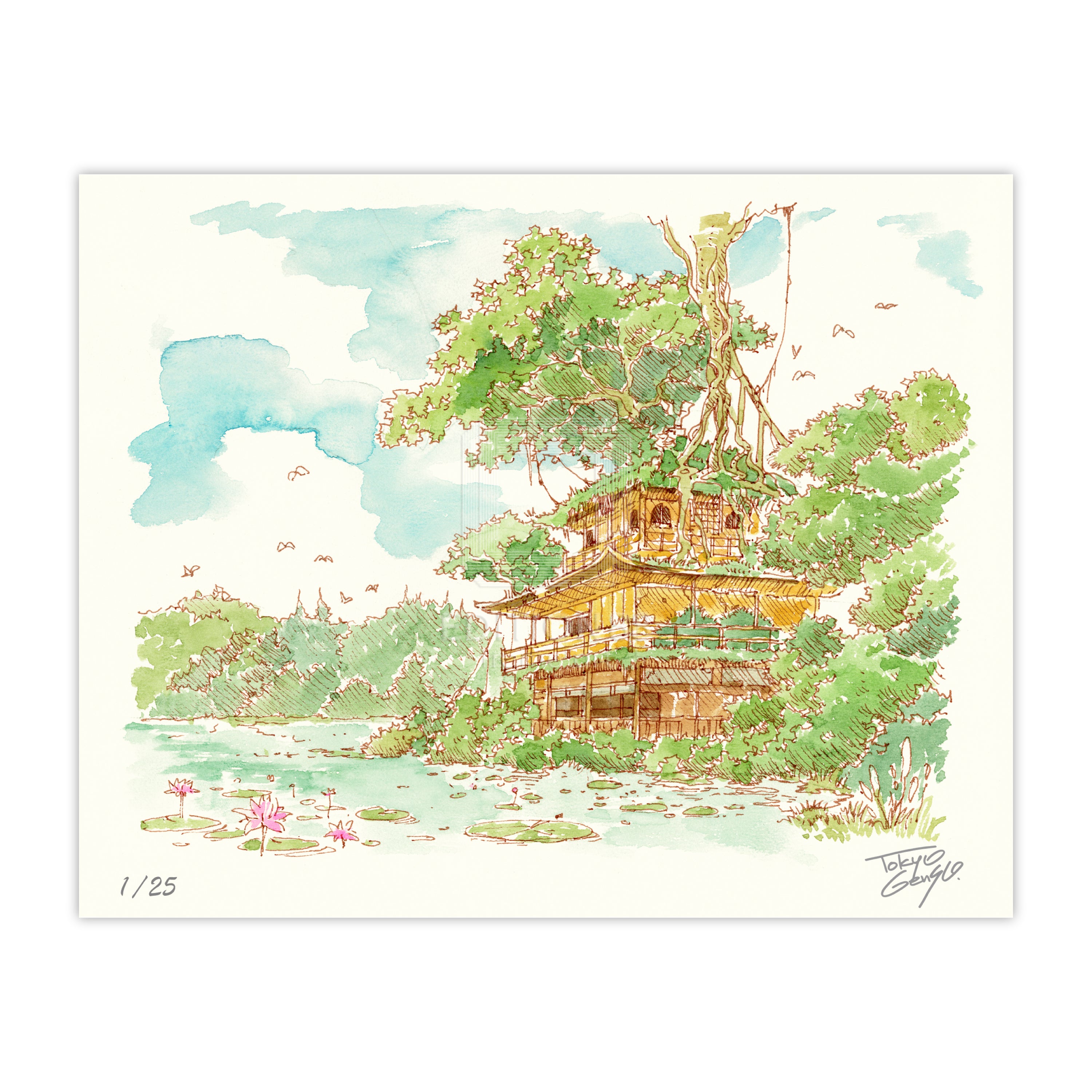 88グラフ ミニ 金閣寺幻想 水彩スケッチver/ 東京幻想(直筆サイン入り / 限定25枚)