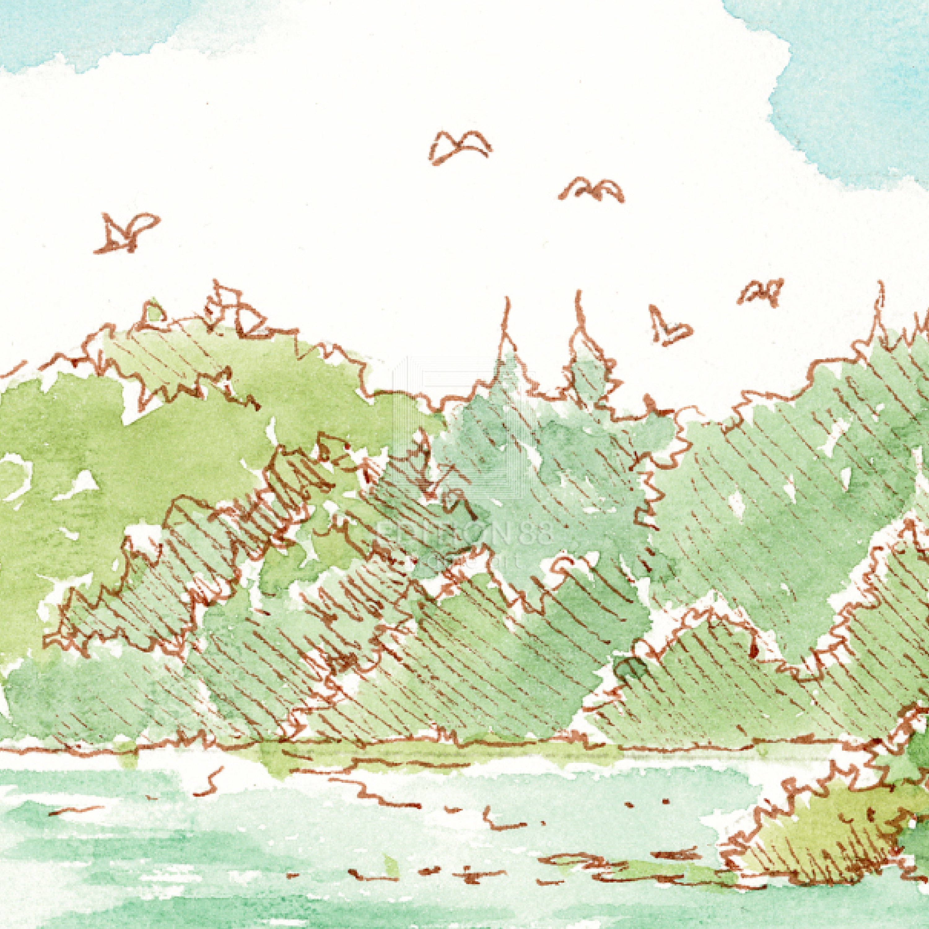 88グラフ ミニ 金閣寺幻想 水彩スケッチver/ 東京幻想(直筆サイン入り / 限定25枚)