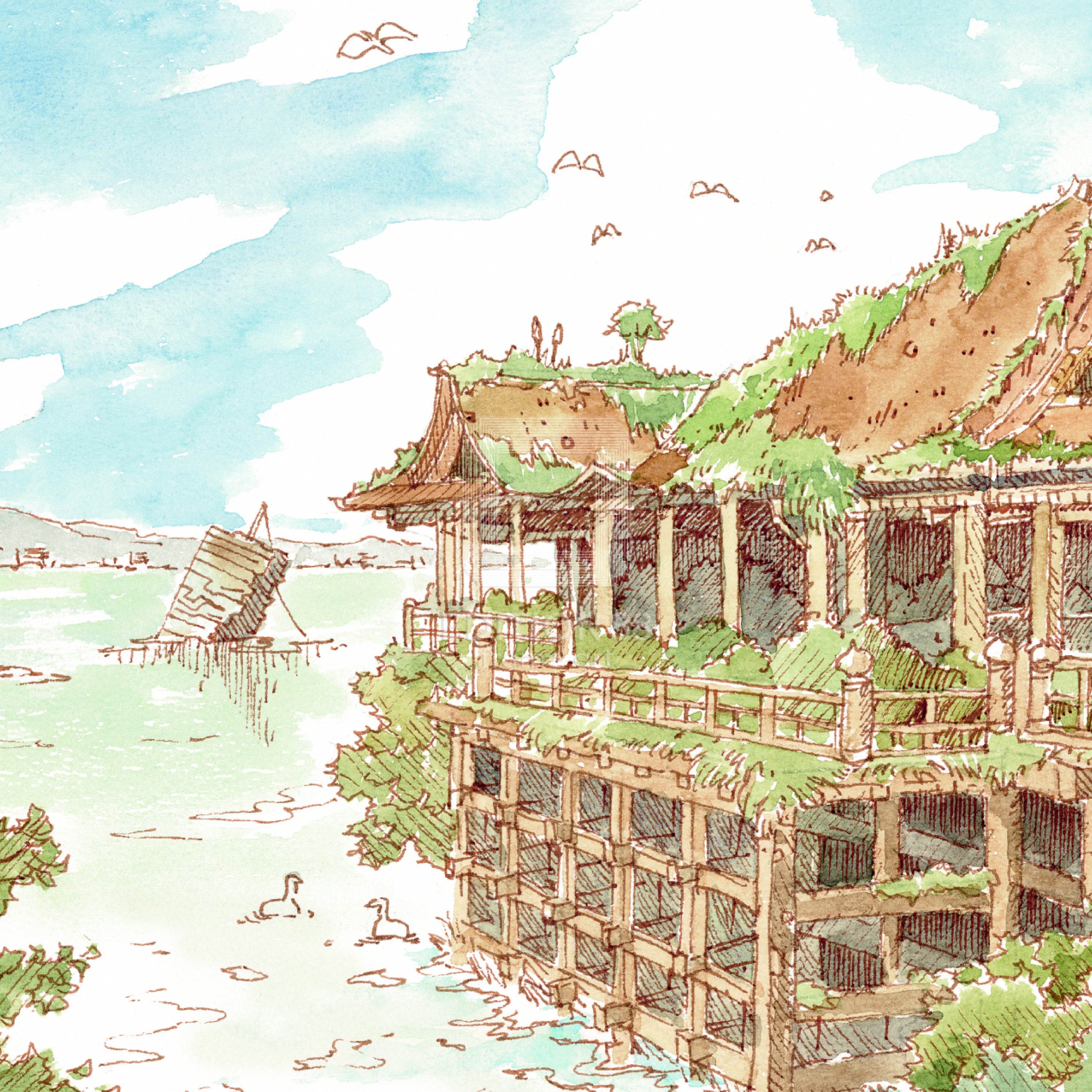 88グラフ ミニ 清水寺幻想 水彩スケッチver/ 東京幻想(直筆サイン入り / 限定25枚)